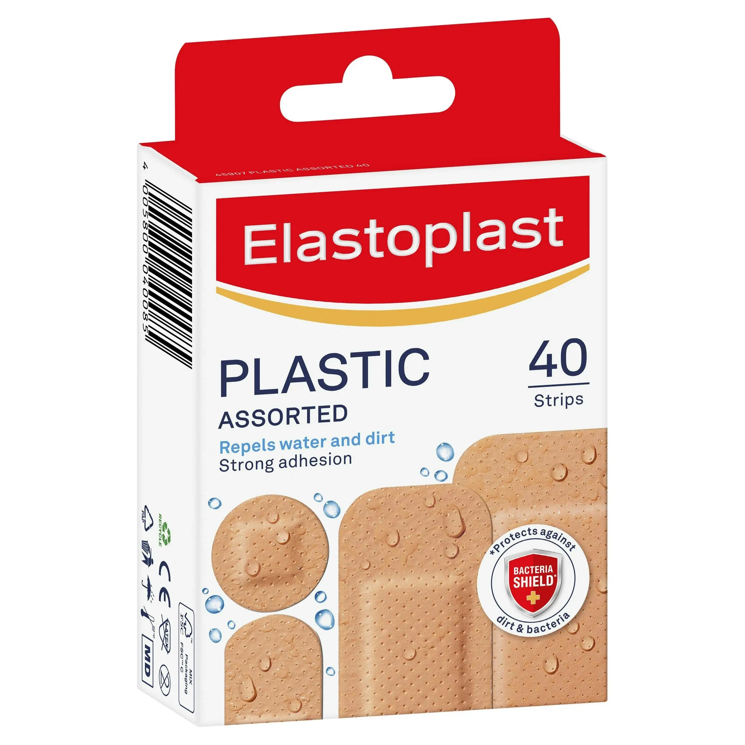 Elastoplast Plastic Strips Assorted 40 Pack