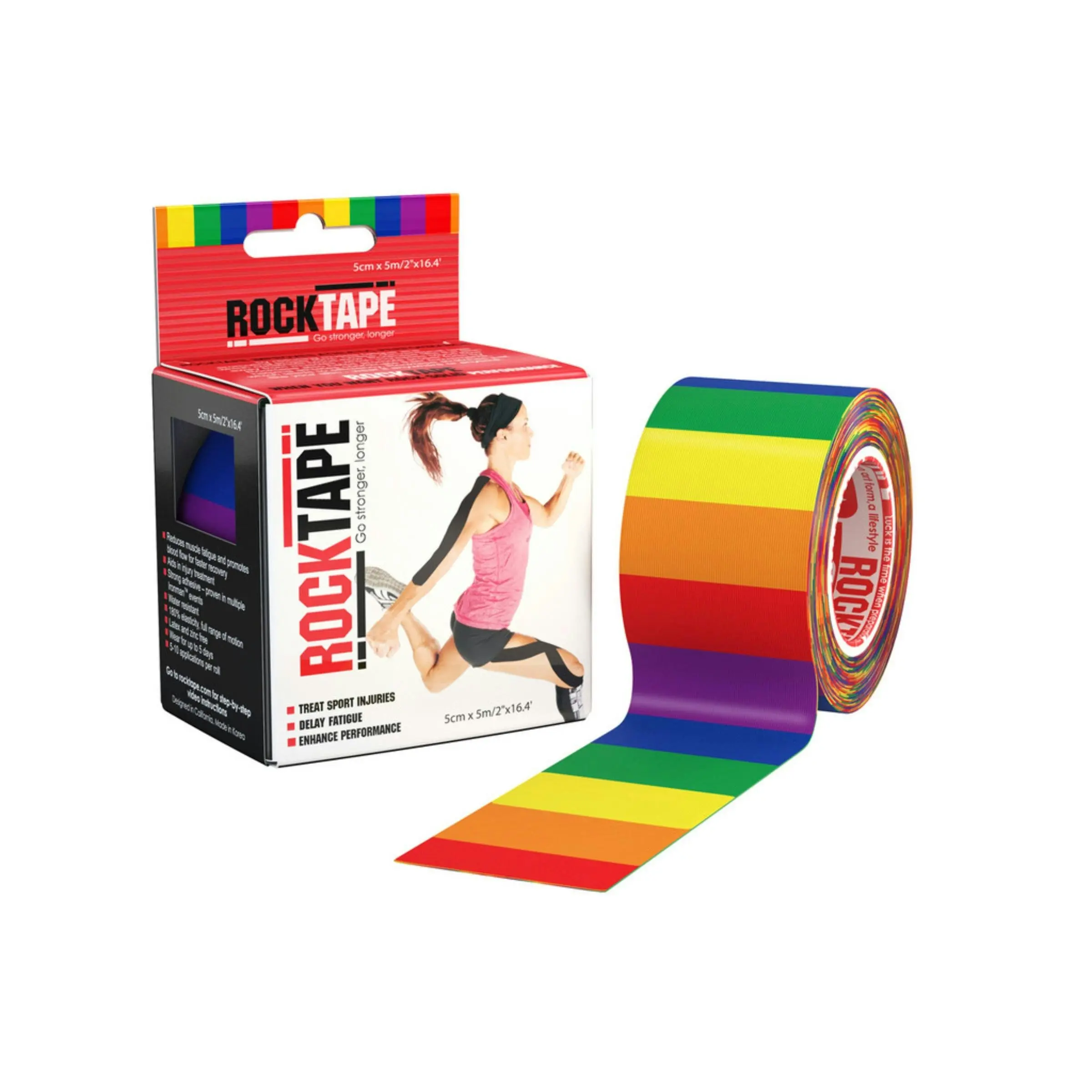 Rocktape Kinesiology Tape Rainbow 5cm x 5m