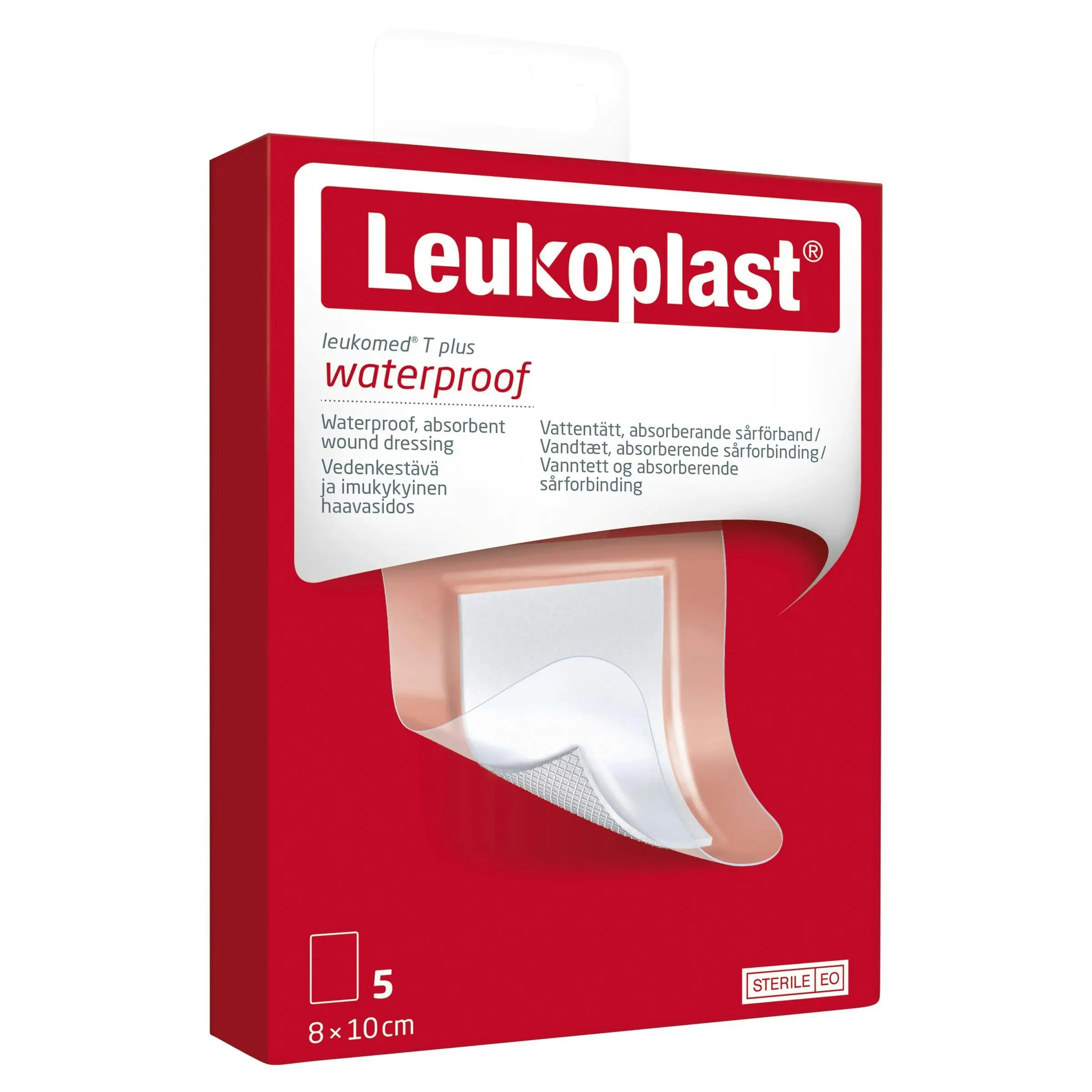 Leukomed T Plus Sterile 8cm x 10cm 5 Pack