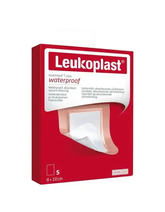 Leukomed T Plus Sterile 8cm x 10cm 5 Pack