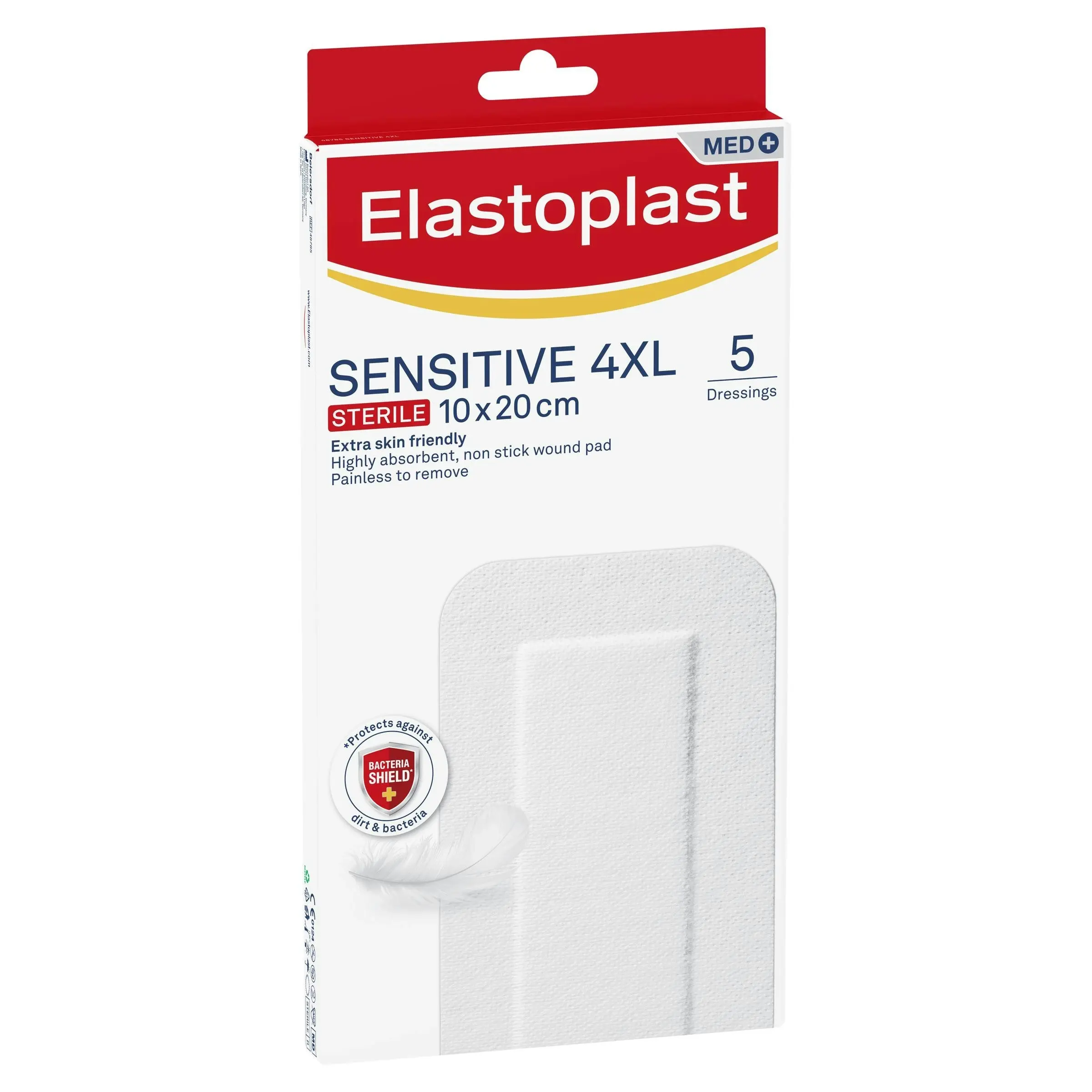 Elastoplast Sensitive Dressing 4XL 10x20cm 5 Pack