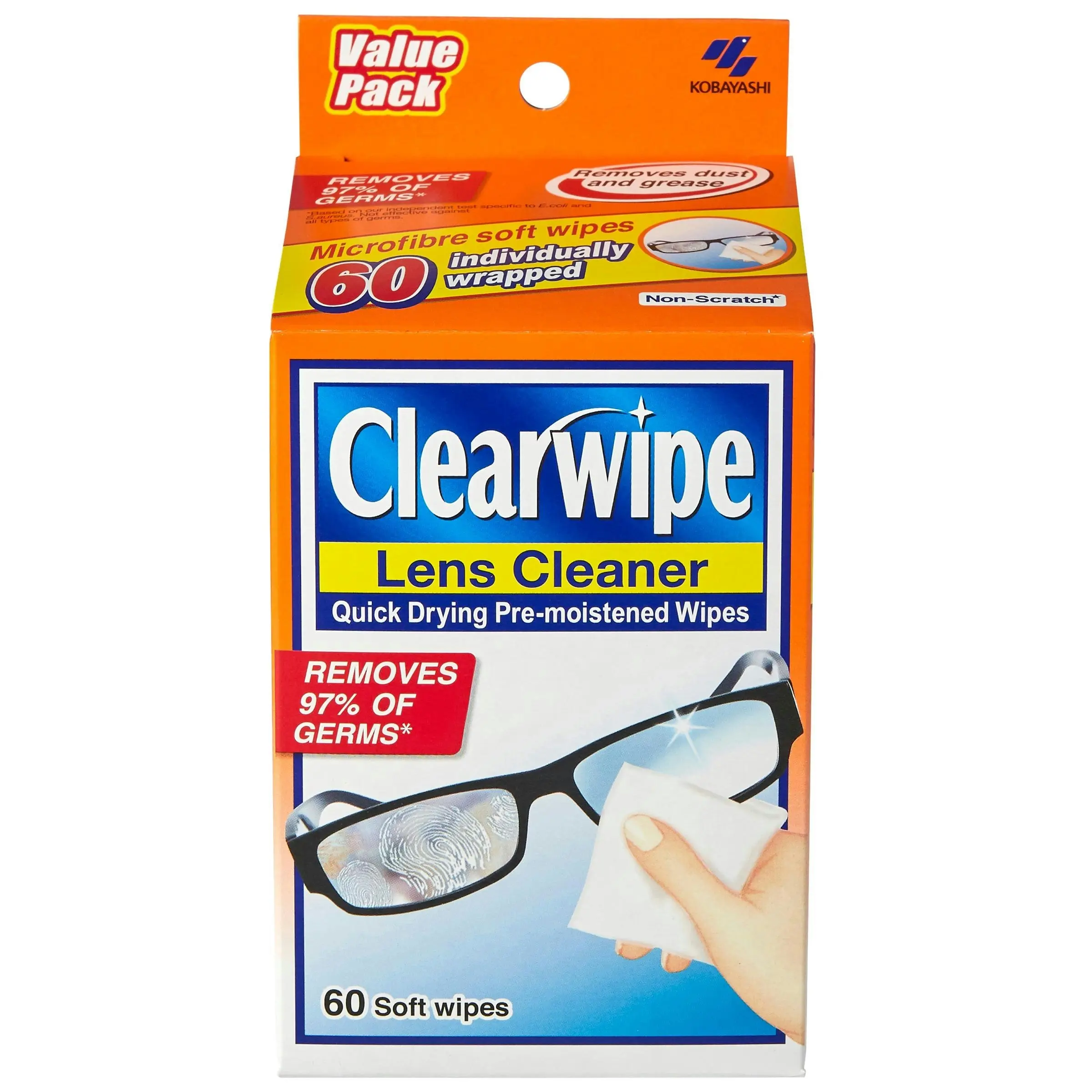 Clearwipe Lens Cleaner 60 Wipes