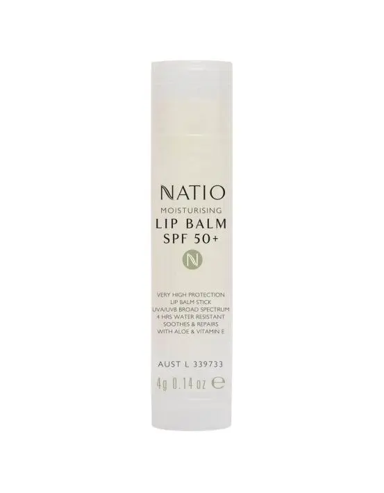 Natio Moisturising Lip Balm SPF 50+ 4g