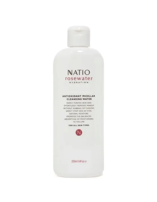 Natio Rosewater Hydration Antioxidant Micellar Cleansing Water 250ml