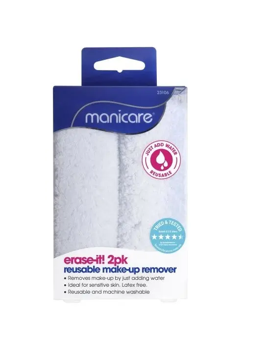 Manicare Erase-It Make Up Remover 2 Pack