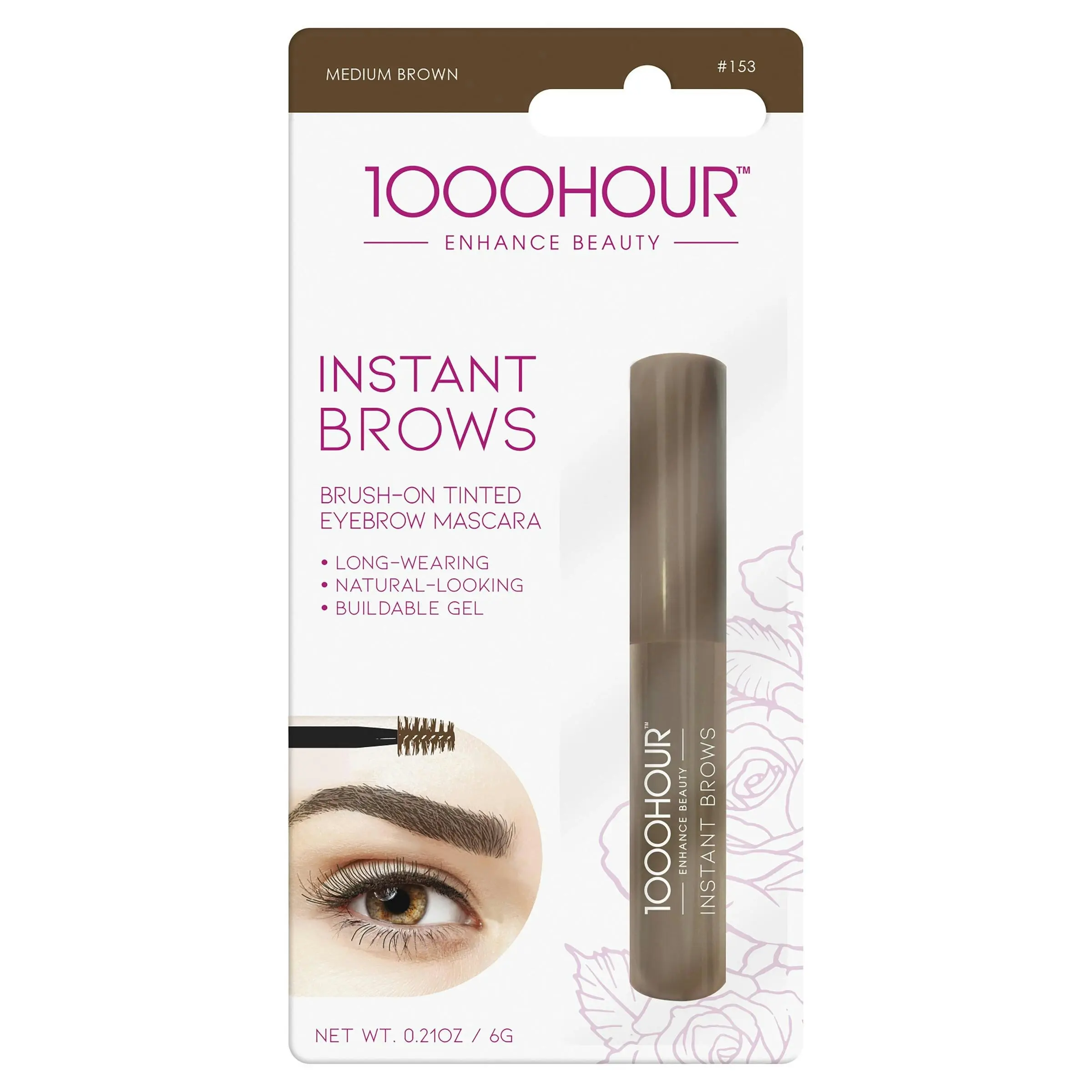 1000 Hour Instant Brows Mascara Medium Brown