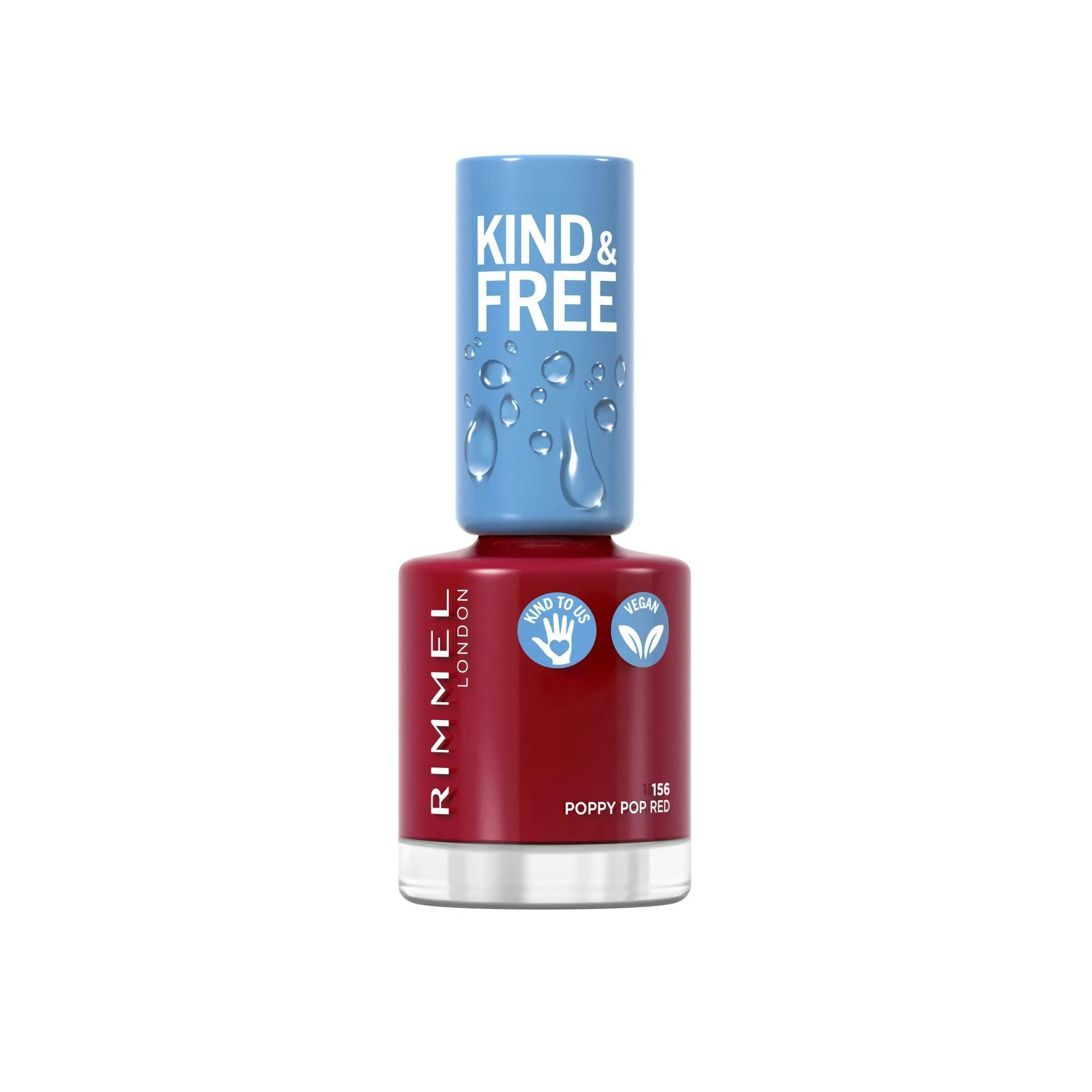 Rimmel Kind & Free Nail Polish #156 Poppy Pop Red