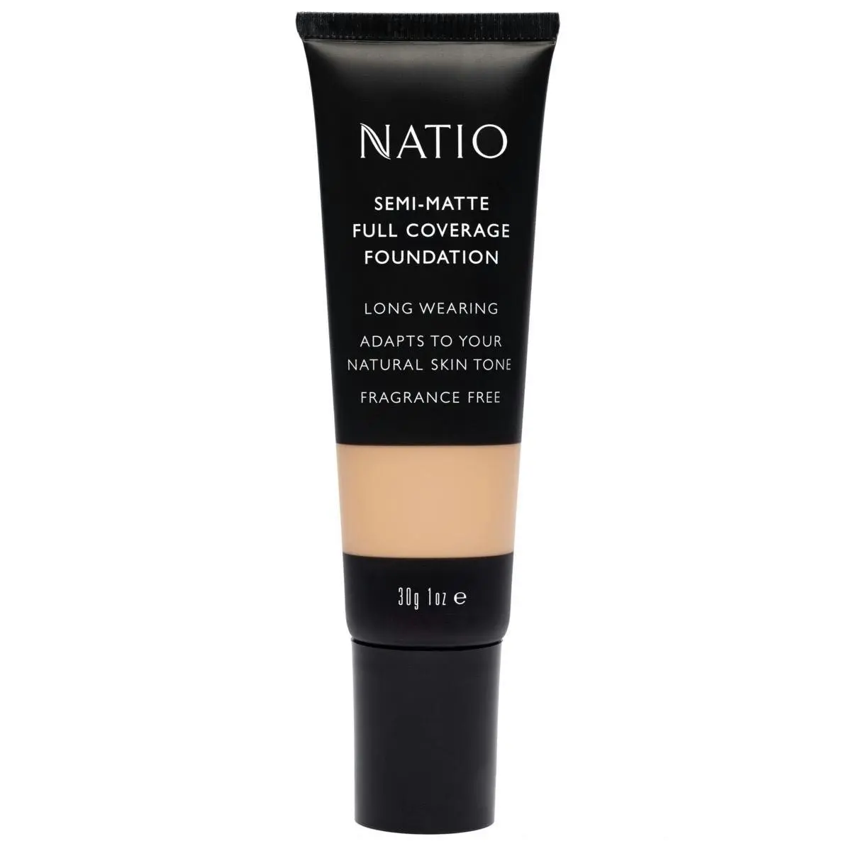 Natio Semi-Matte Full Cover Foundation Nutmeg