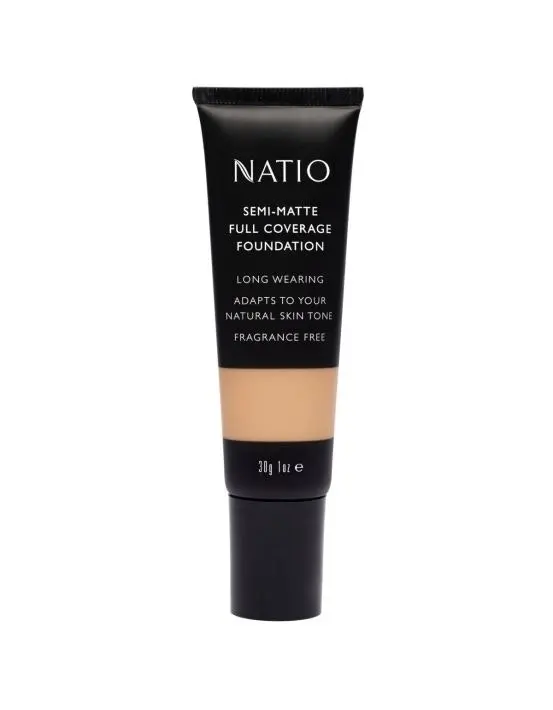 Natio Semi-Matte Full Coverage Foundation Golden