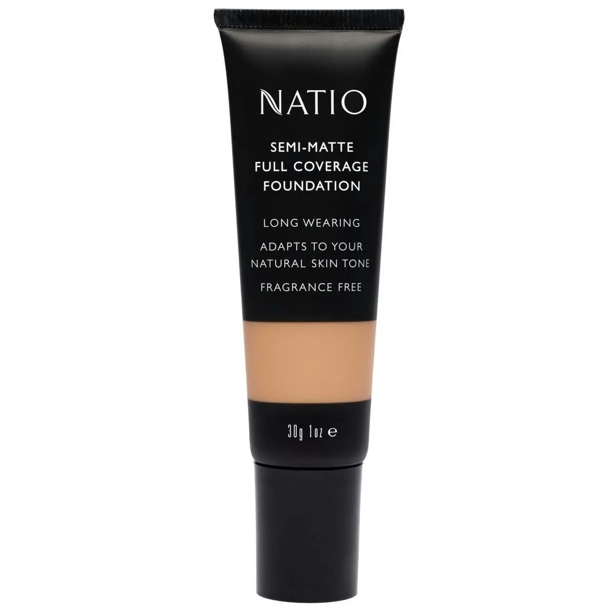 Natio Semi-Matte Full Coverage Foundation Hazelnut