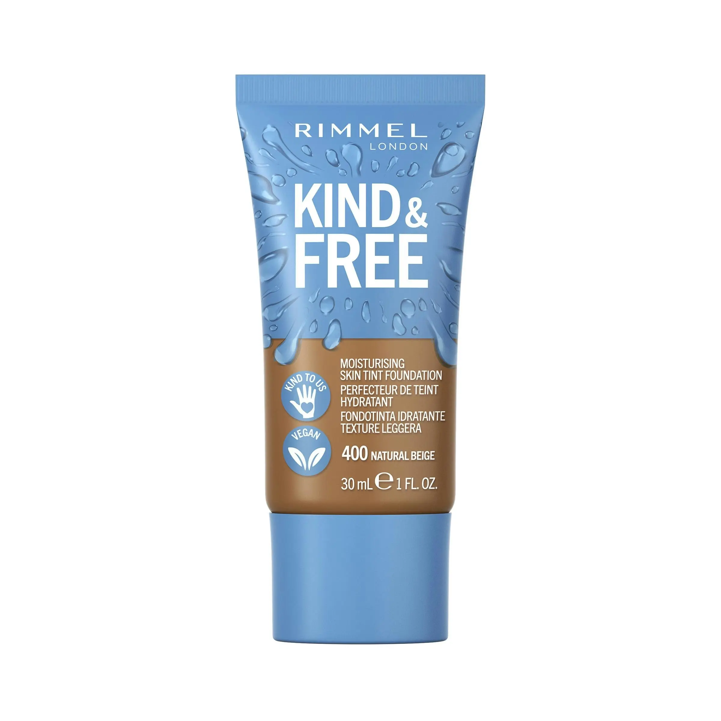 Rimmel Kind & Free Moisturising Skin Tint Foundation 400 Natural Beige