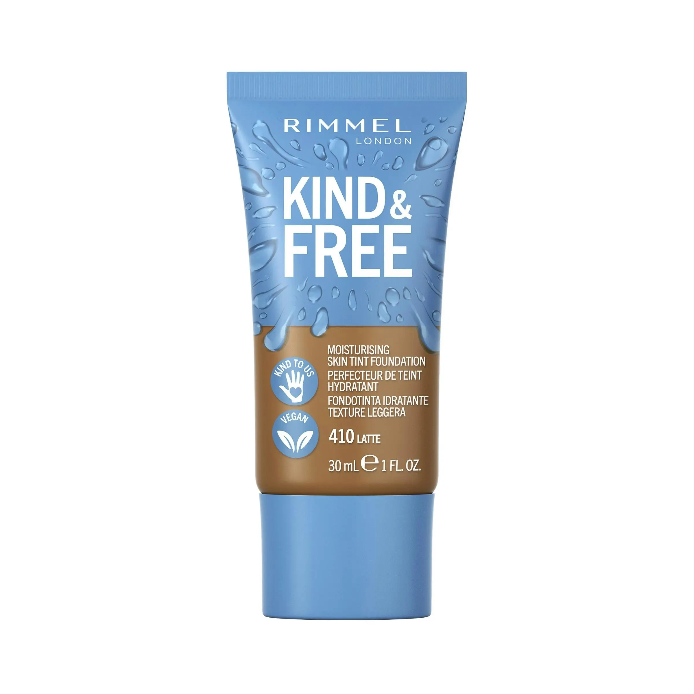 Rimmel Kind & Free Moisturising Skin Tint Foundation 410 Latte