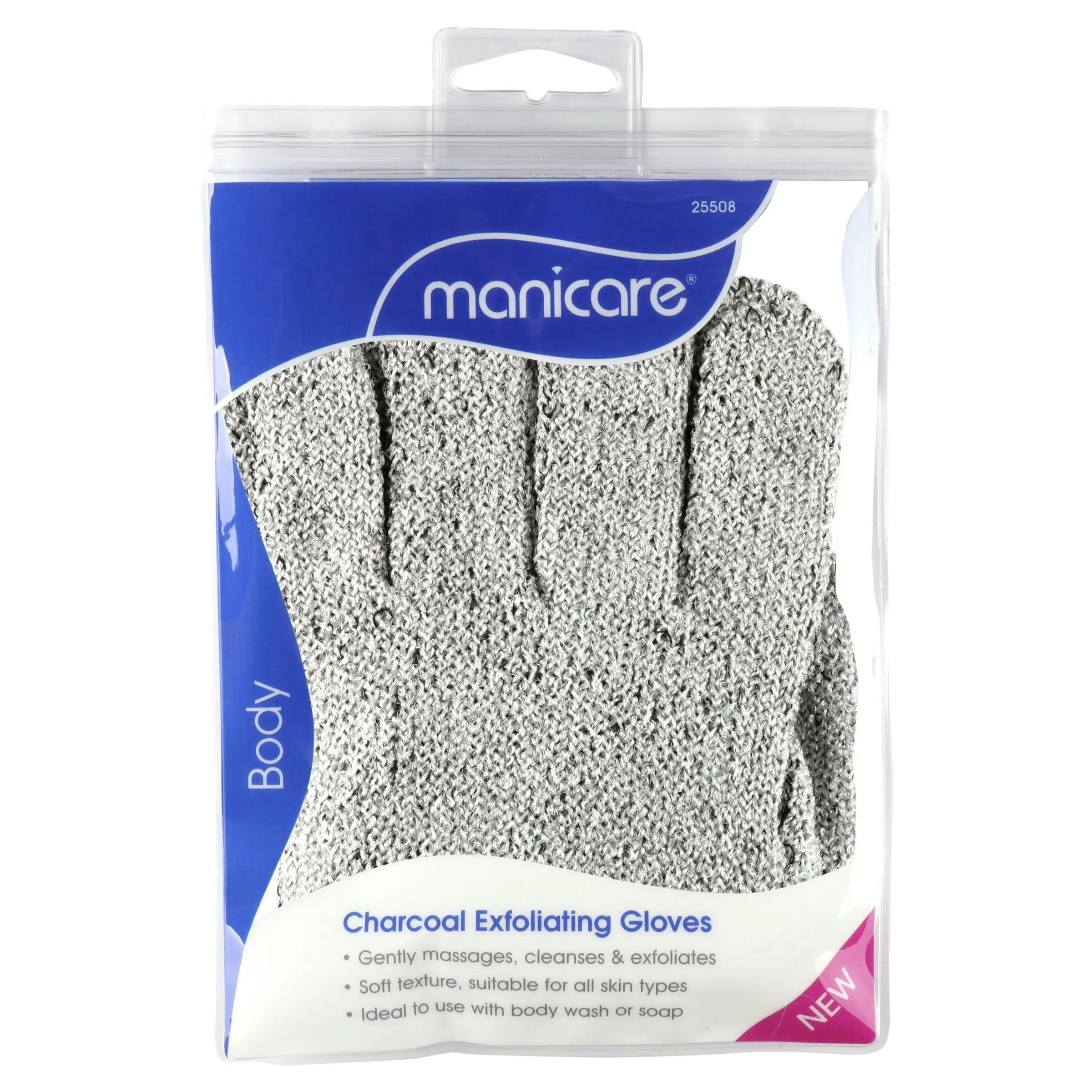 Manicare Charcoal Detox Exfoliating Gloves