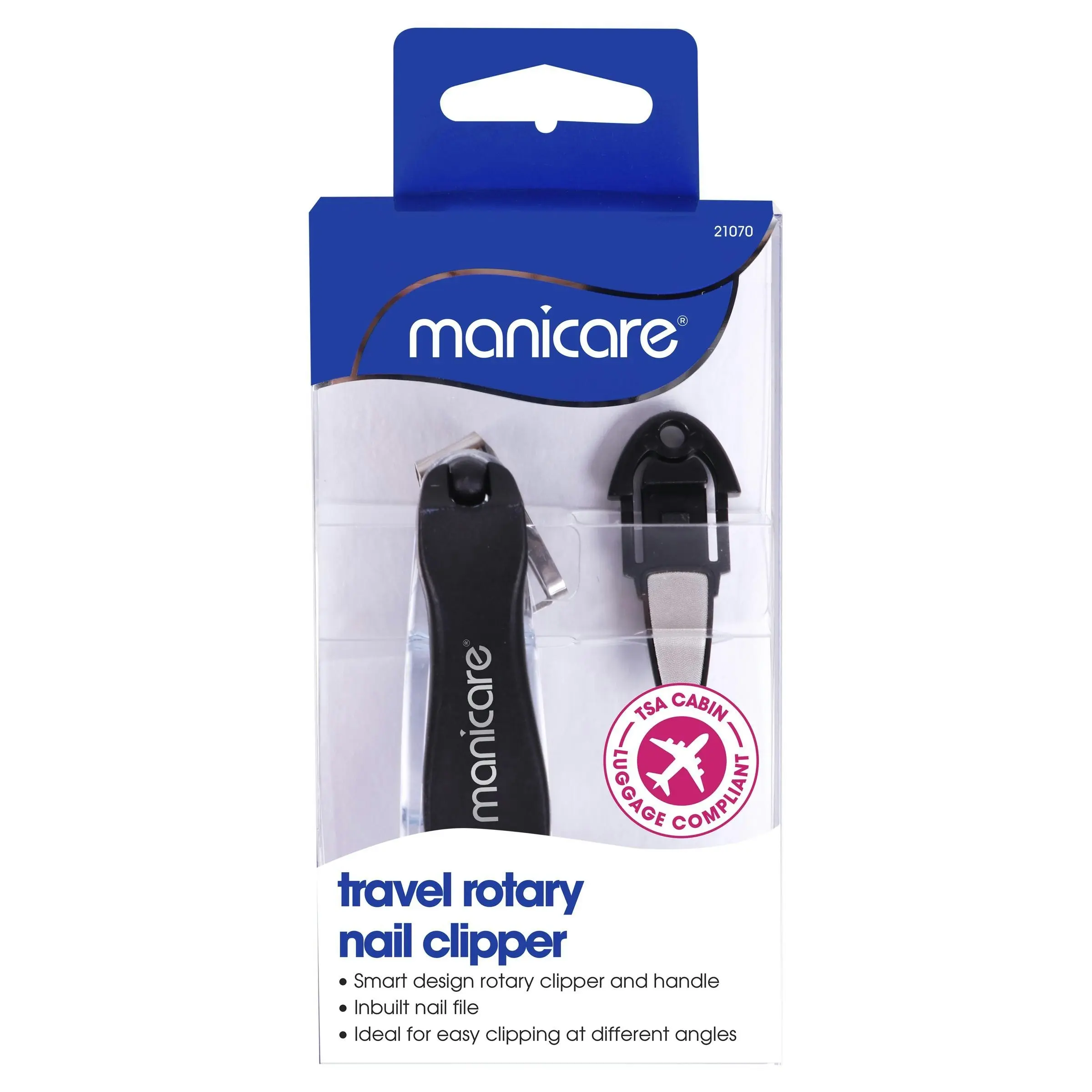 Manicare Travel Rotary Nail Clipper 1 Pack