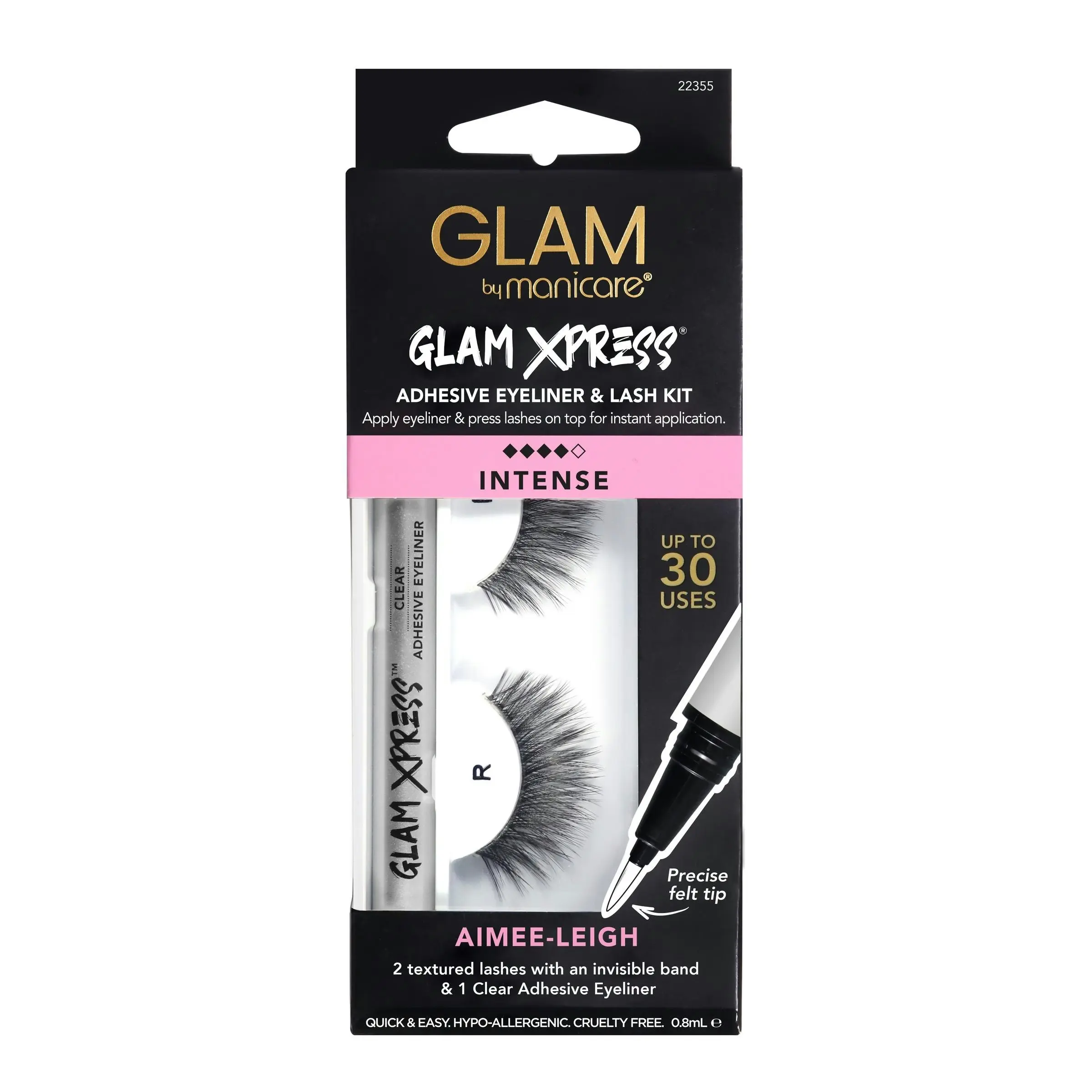 Glam by Manicare 76. Aimee - Leigh Glam Xpress® Clear Adhesive Eyeliner & Lash Kit