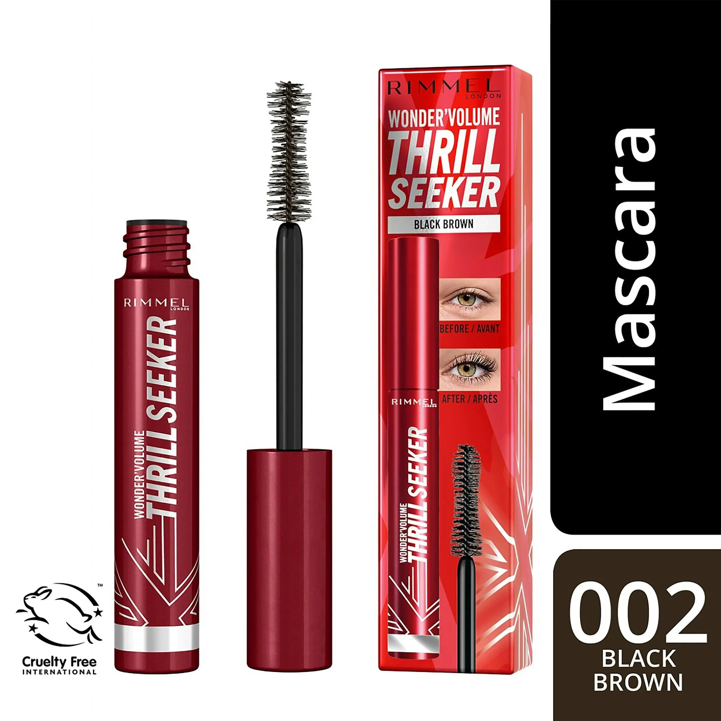 Rimmel Wonder Volume Thrill Seeker Mascara Black Brown