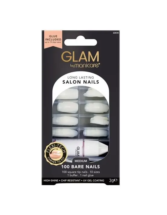 Glam by Manicare Nail Glue Box 100 Nails