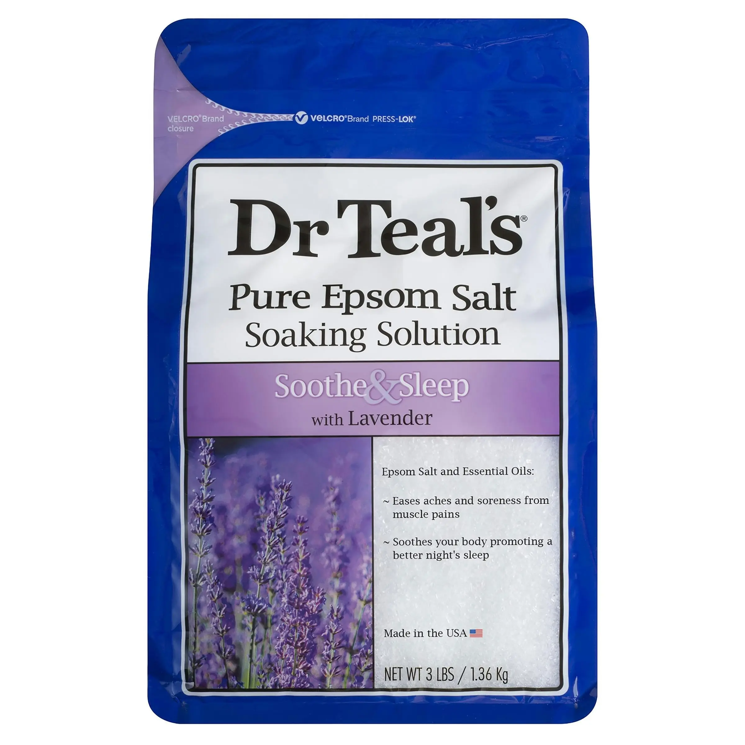 Dr Teal's Epsom Salt Soothe & Sleep Lavender 1.36kg