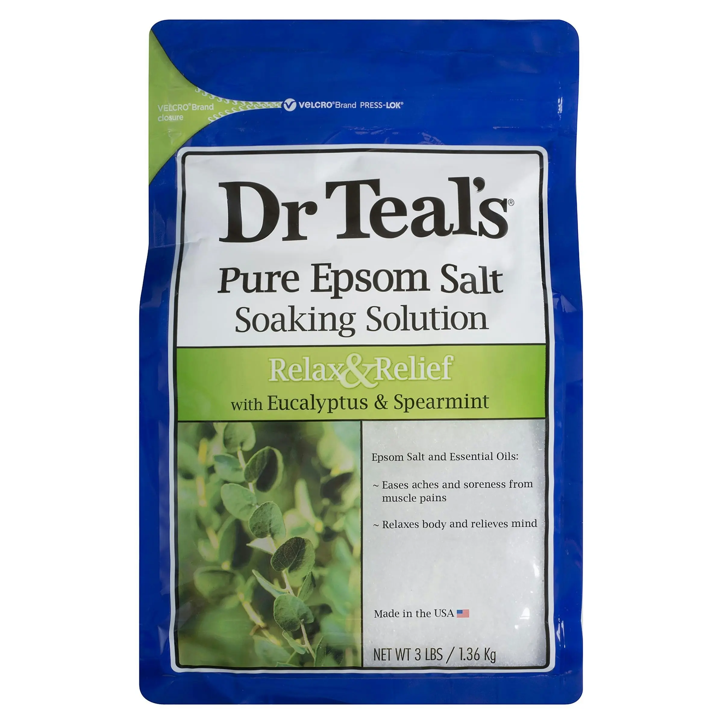 Dr Teal's Epsom Salt Eucalyptus & Spearmint 1.36kg