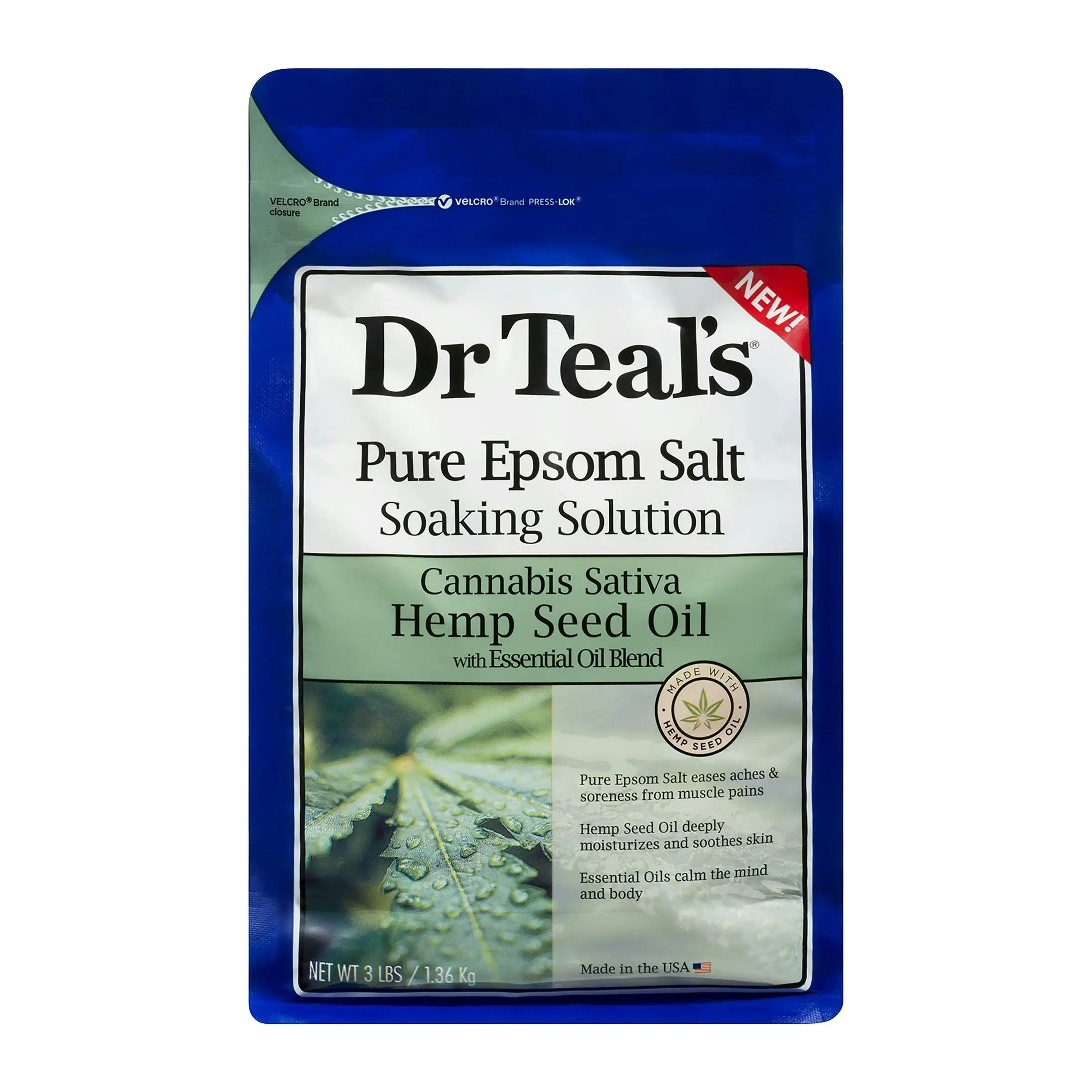 Dr Teal's Epsom Salt Hemp Seed Oil 1.36kg