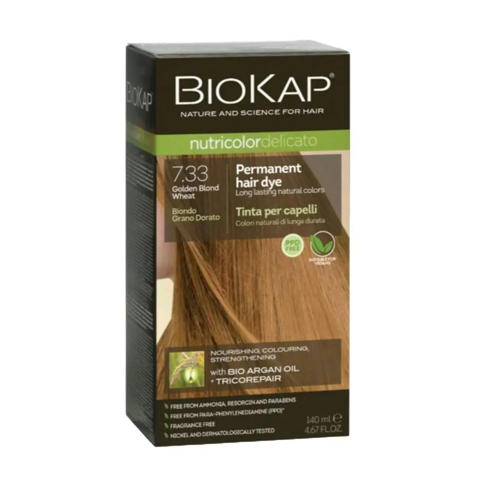 BioKap Nutricolor Delicato 7.33 Golden Blond Wheat