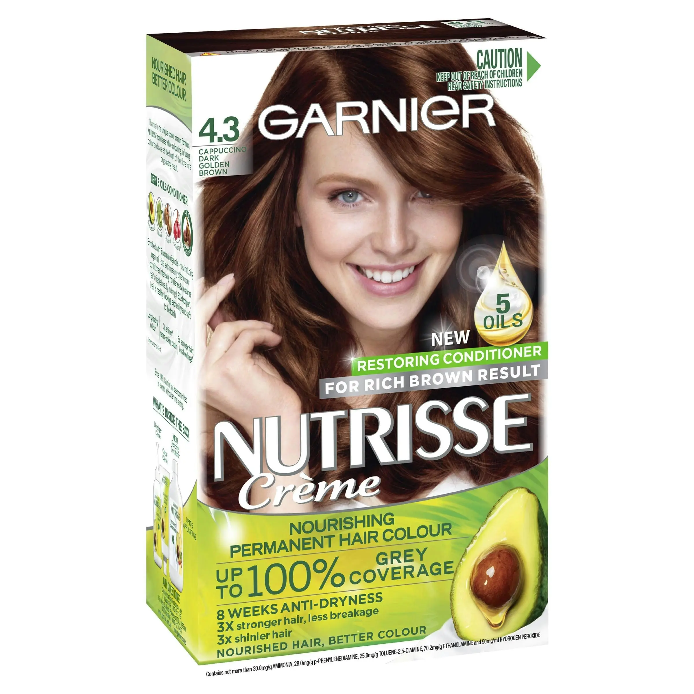 Garnier Nutrisse Hair Colour 4.3 Cappucino