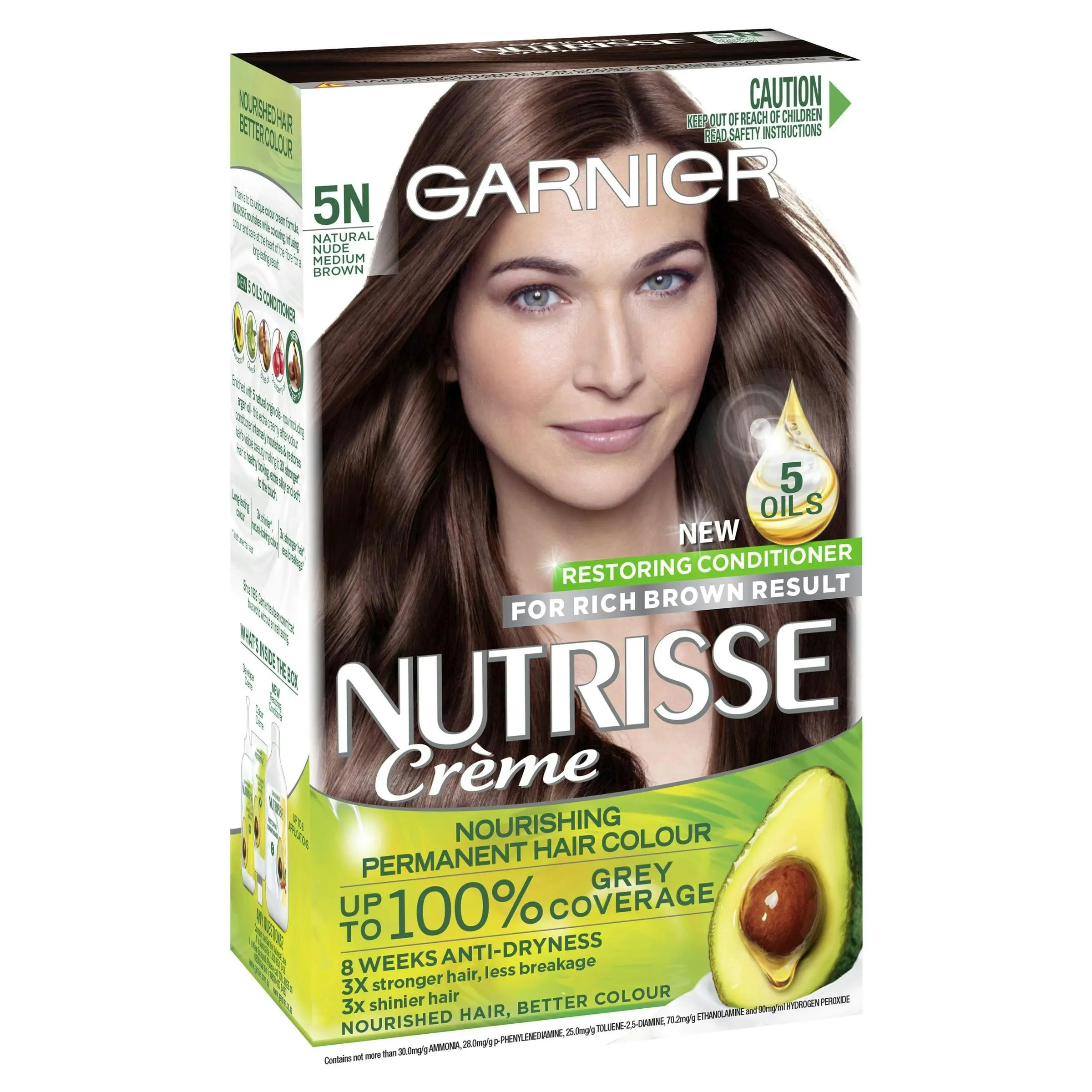 Garnier Nutrisse Hair Colour 5N Nude Medium Brown