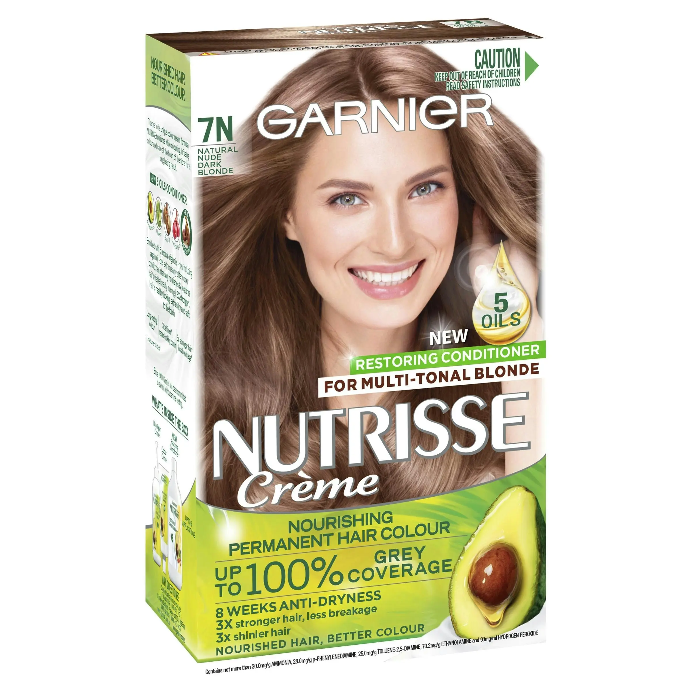 Garnier Nutrisse Hair Colour 7N Nudes Dark Blonde