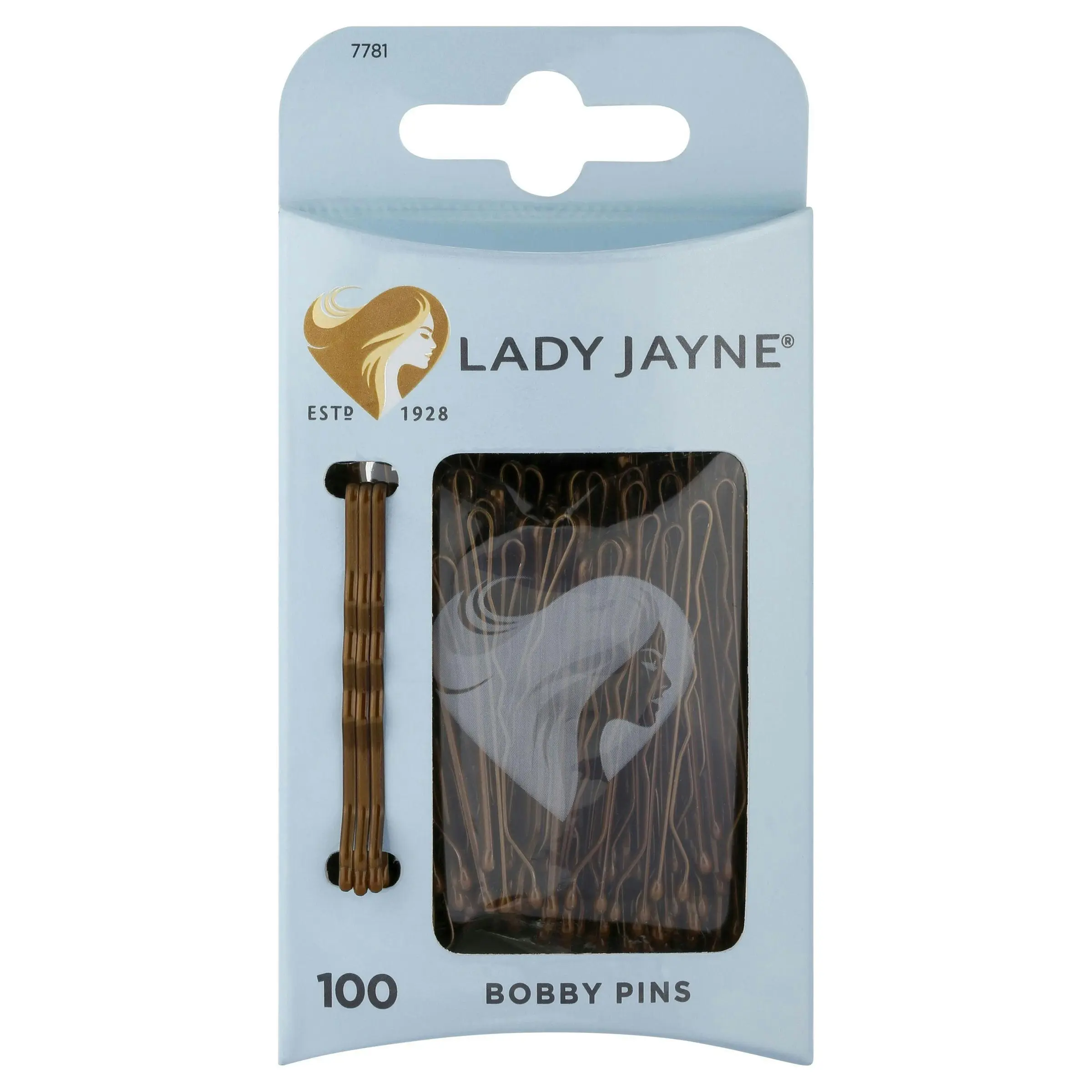 Lady Jayne Brown Bobby Pins 100 Pack