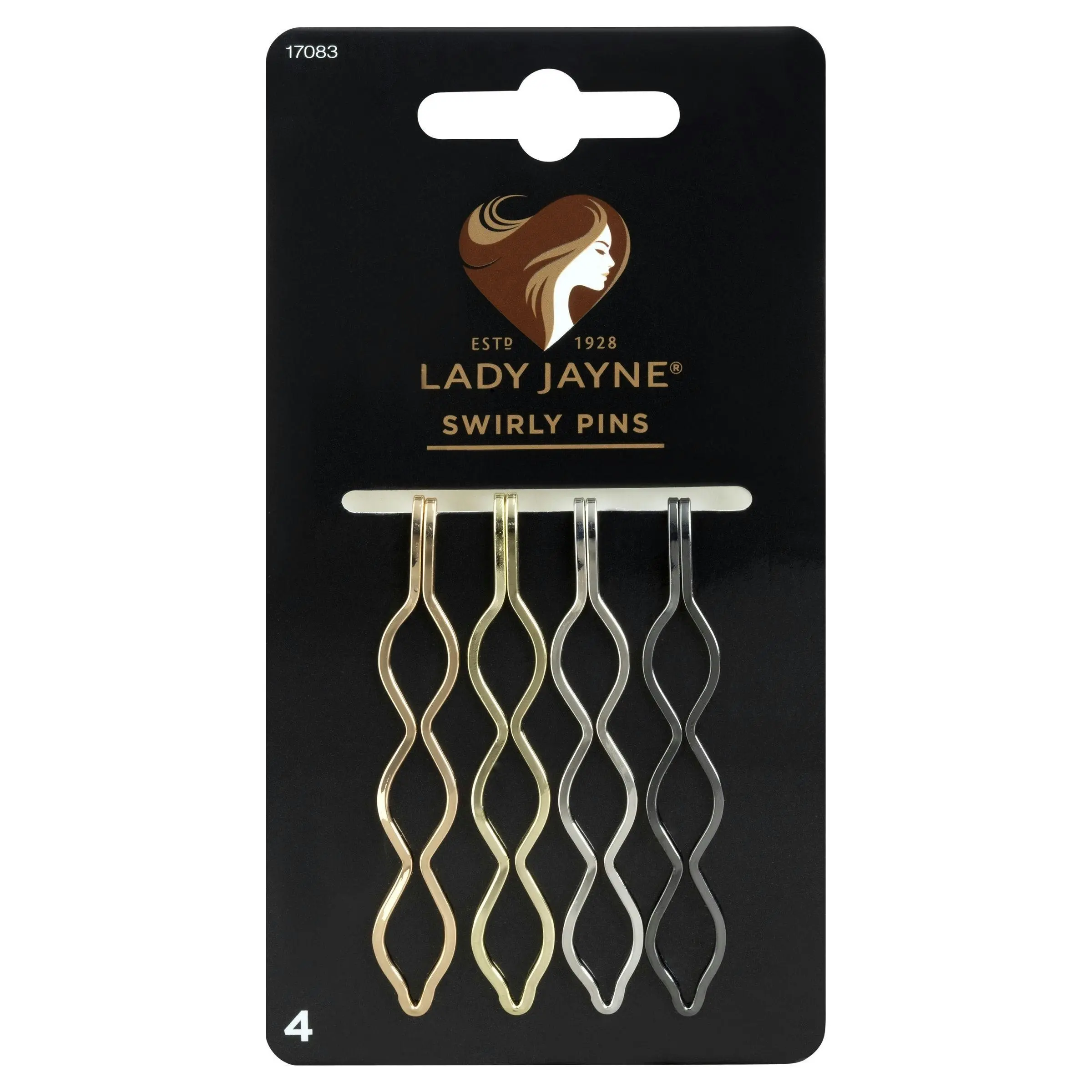 Lady Jayne Metallic Swirly Slides 4 Pack