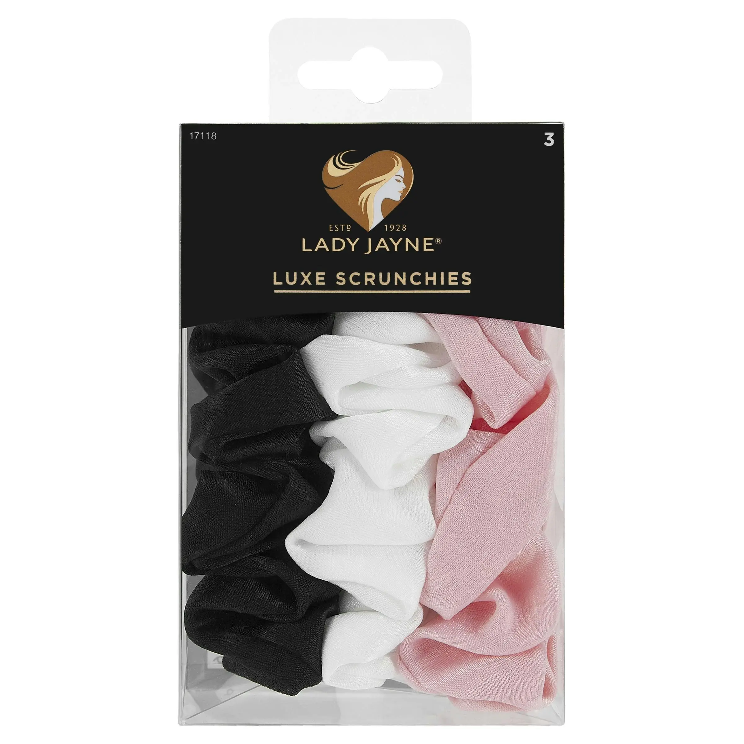 Lady Jayne Luxe Scrunchies Large 3 Pack