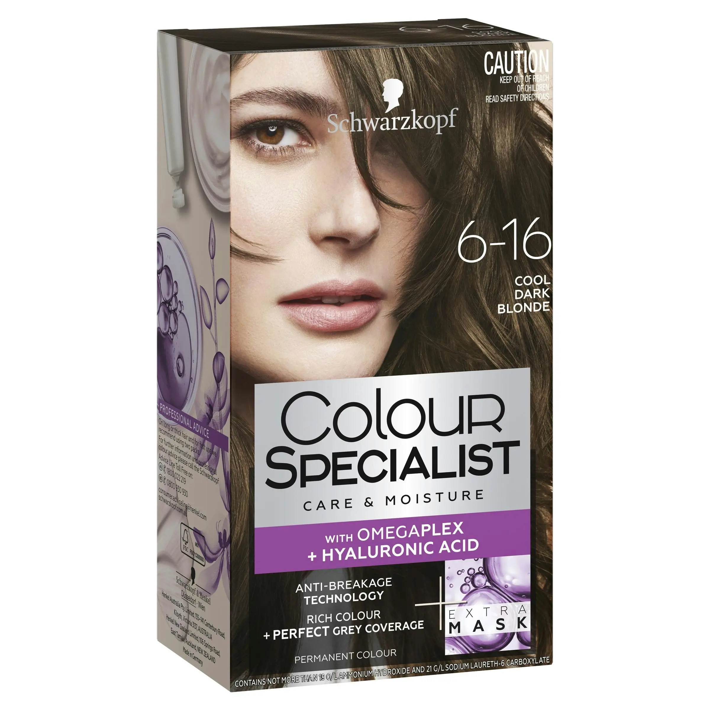 Schwarzkopf Colour Specialist Hair Colour 6.16 Cool Dark Blonde