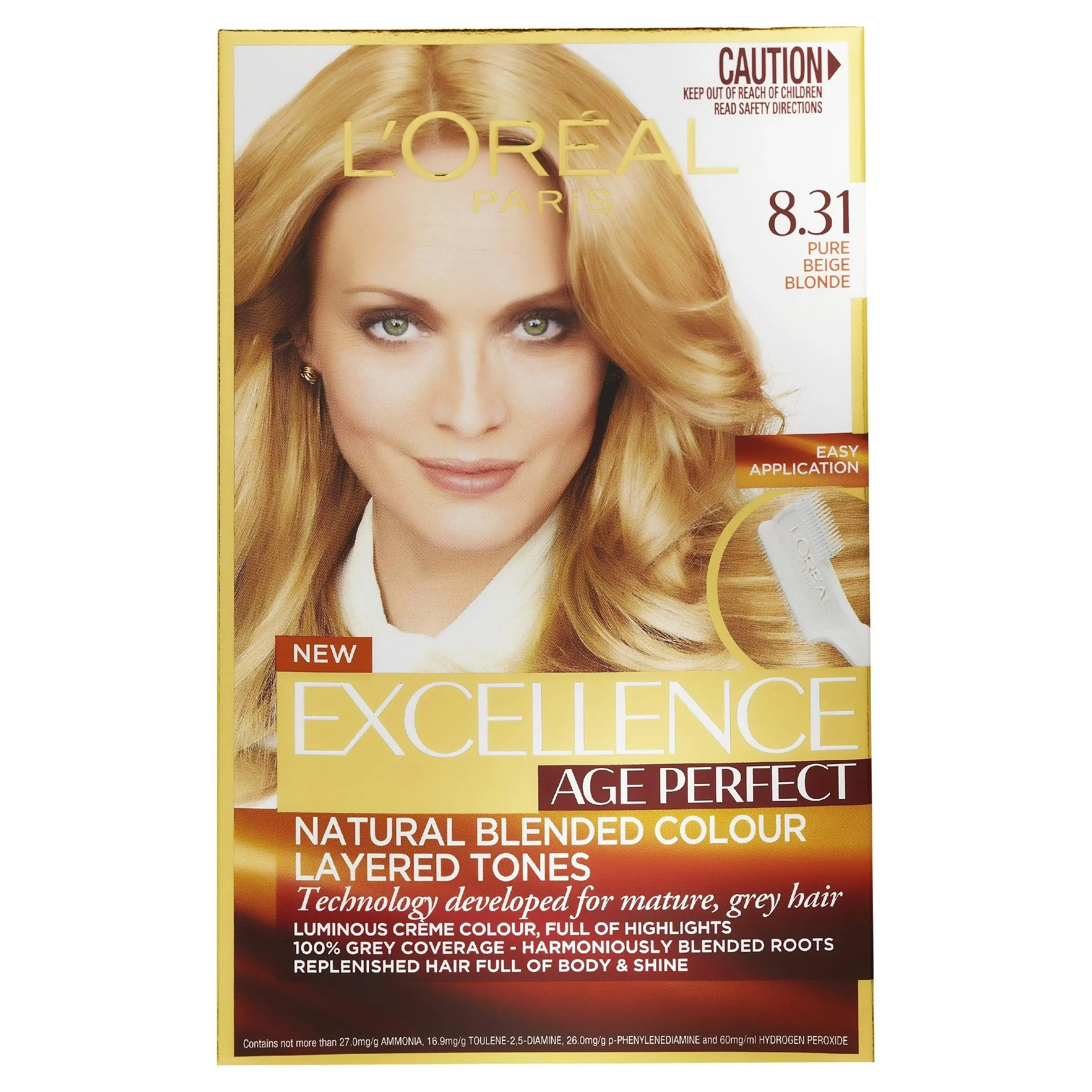 L'Oreal Excellence Age Perfect 8.31 Pure Beige Blonde