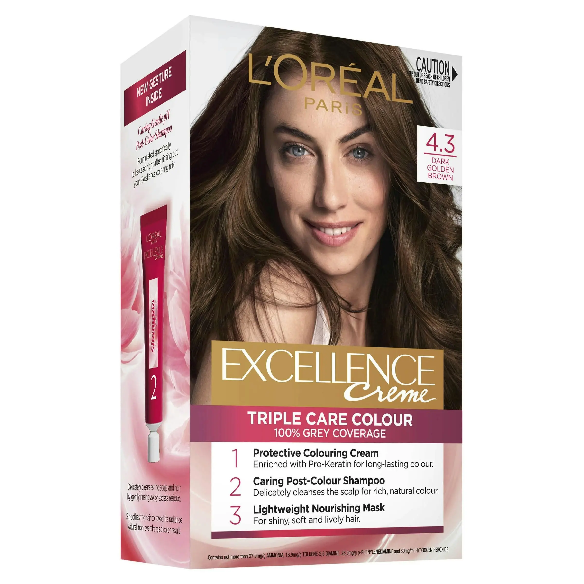 L'Oreal Excellence 4.3 Dark Golden Brown