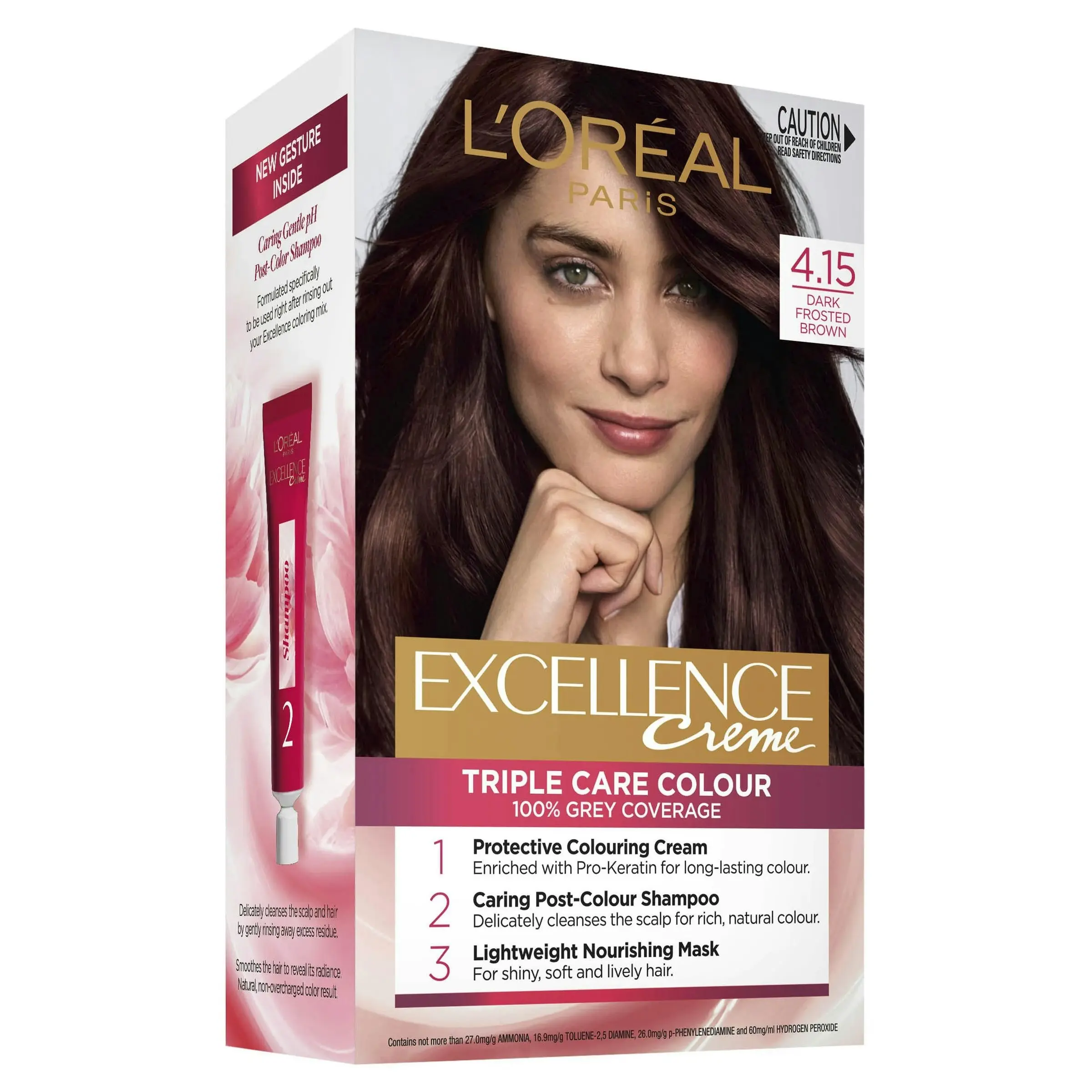 L'Oreal Excell 4.15 Dark Frosted Brown