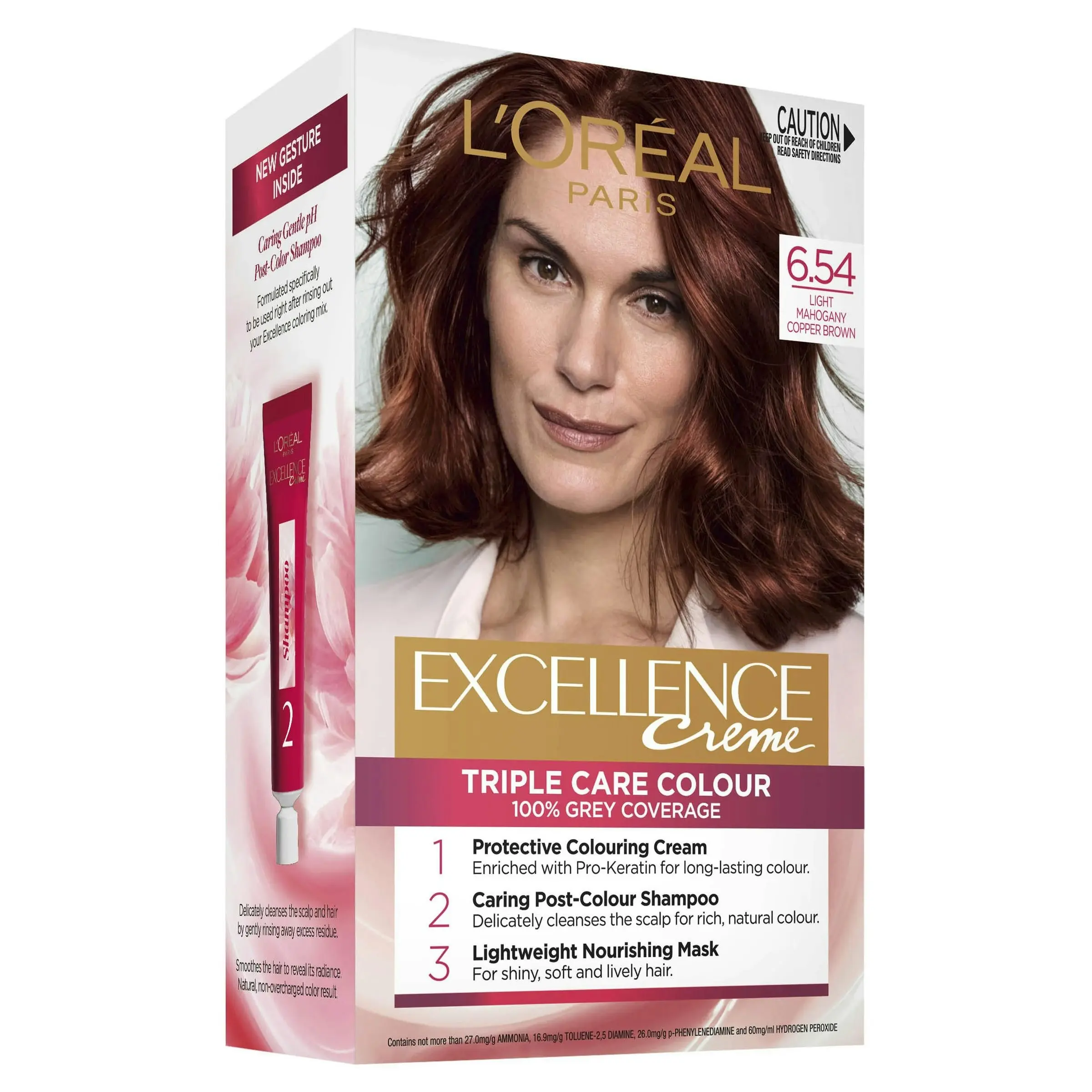 L'Oreal Excell 6.54 Light Mahogany Copper Brown