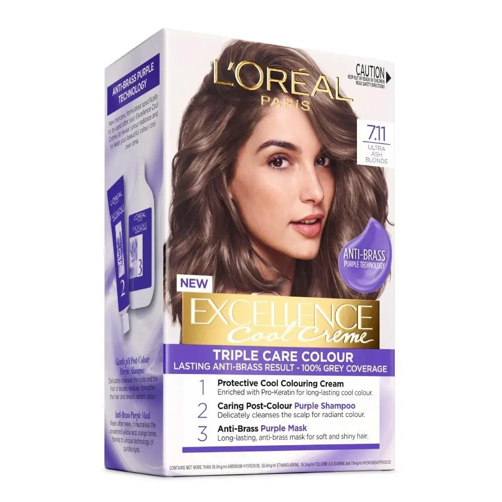 L'Oreal Excellence Cool Creme Permanent Hair Colour 7.11 Ultra Ash Blonde