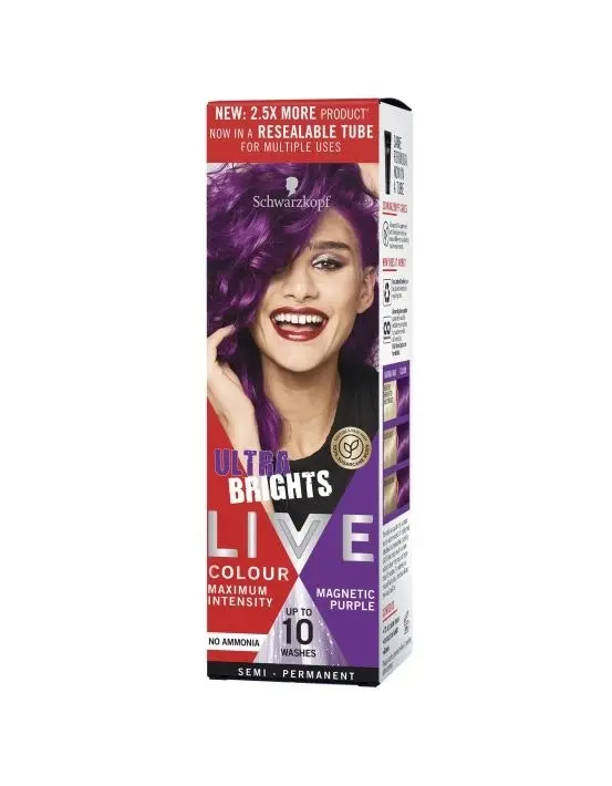 Schwarzkopf Live Colour Ultra Brights Magnetic Purple 75ml