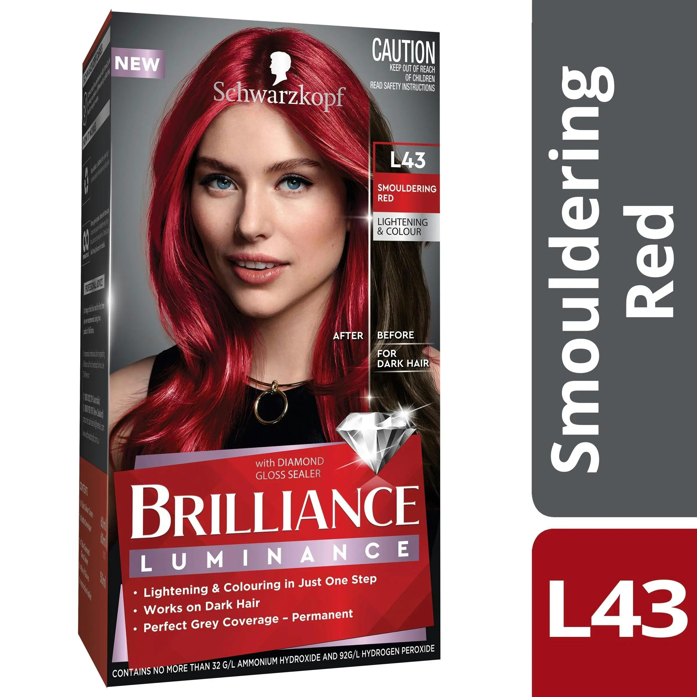 Schwarzkopf Brilliance Luminance L43 Smouldering Red