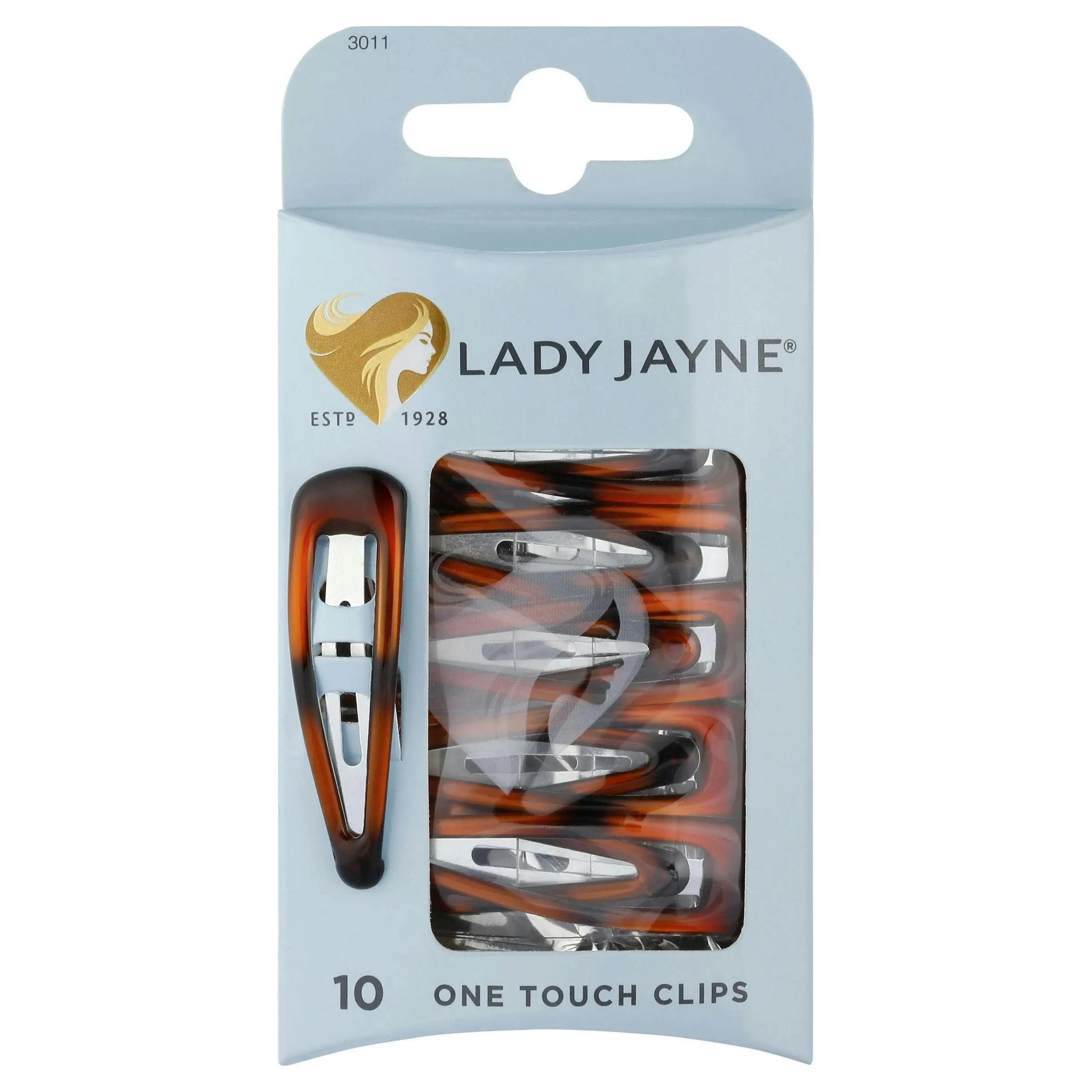 Lady Jayne Shell One Touch Clips 10 Pack