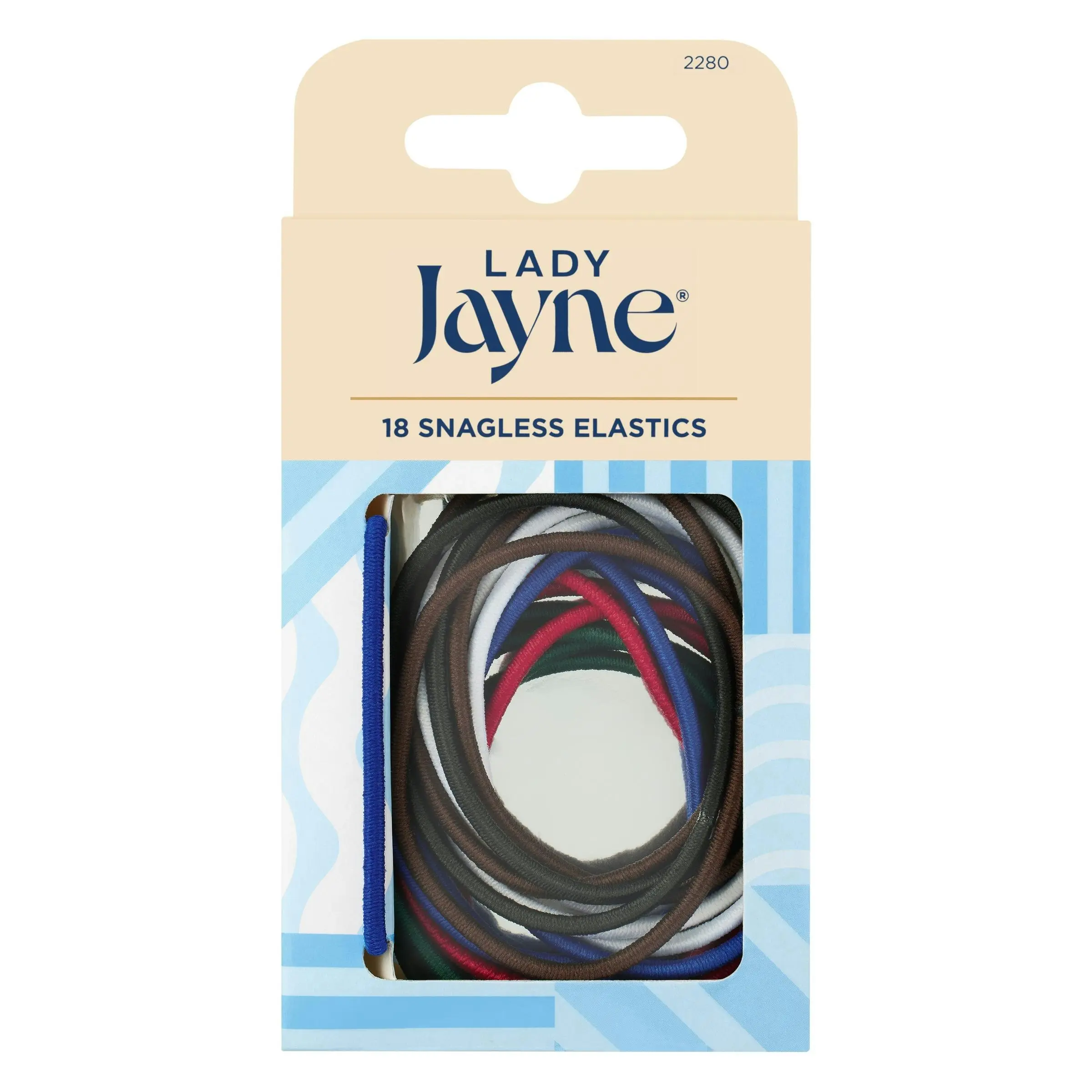 Lady Jayne Snagless Elastics 18 Pack