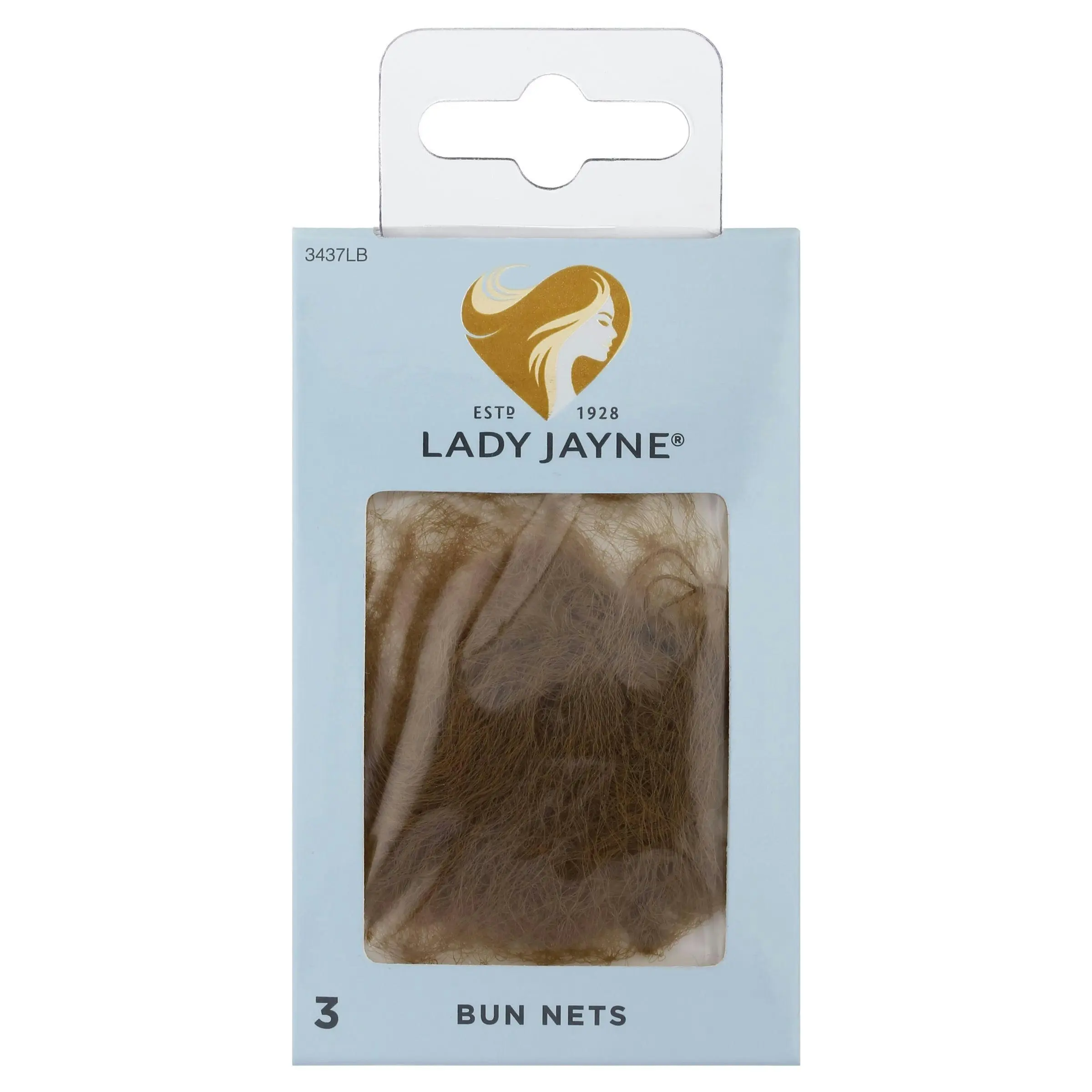 Lady Jayne Light Brown Bun Nets 3 Pack