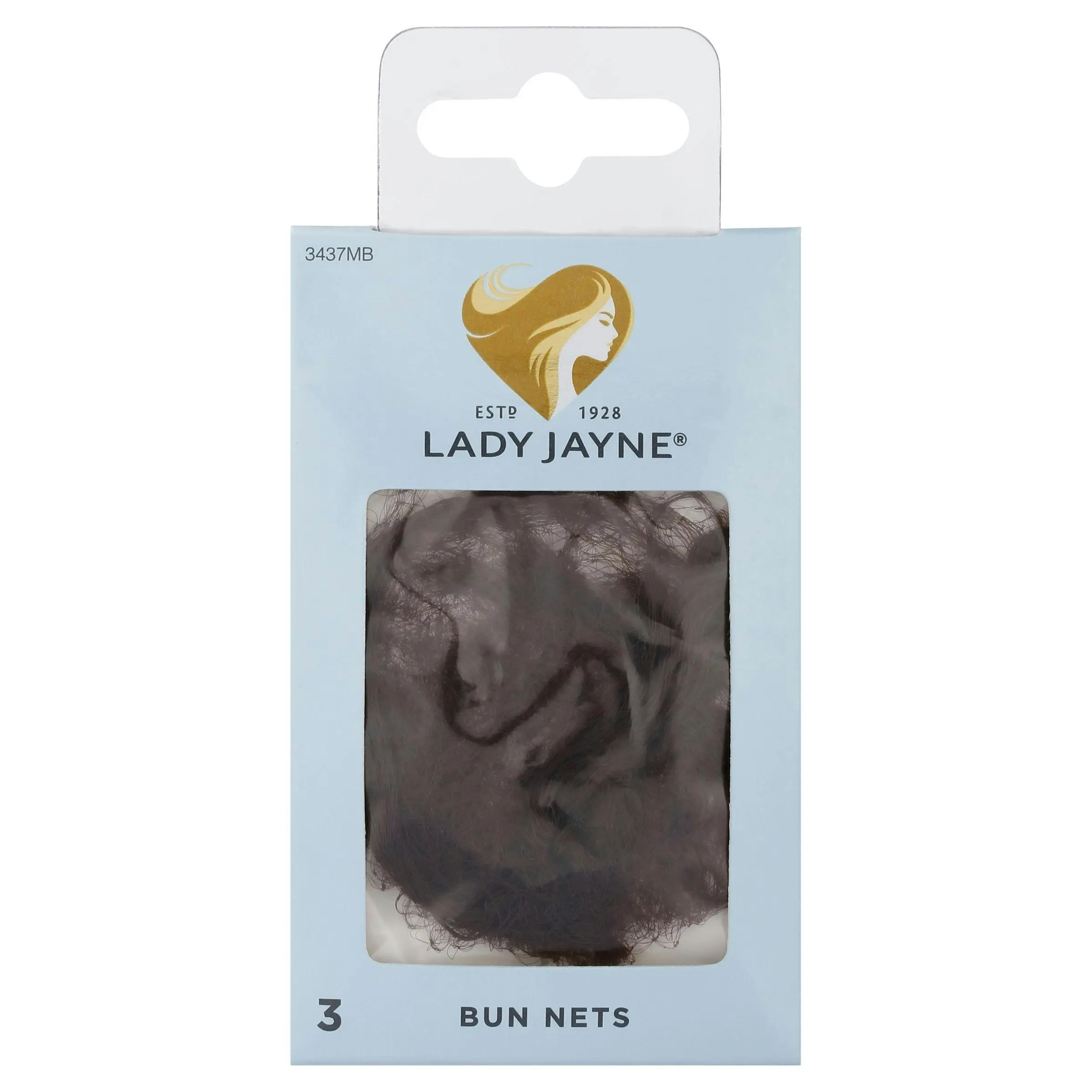 Lady Jayne Mid Brown Bun Nets 3 Pack