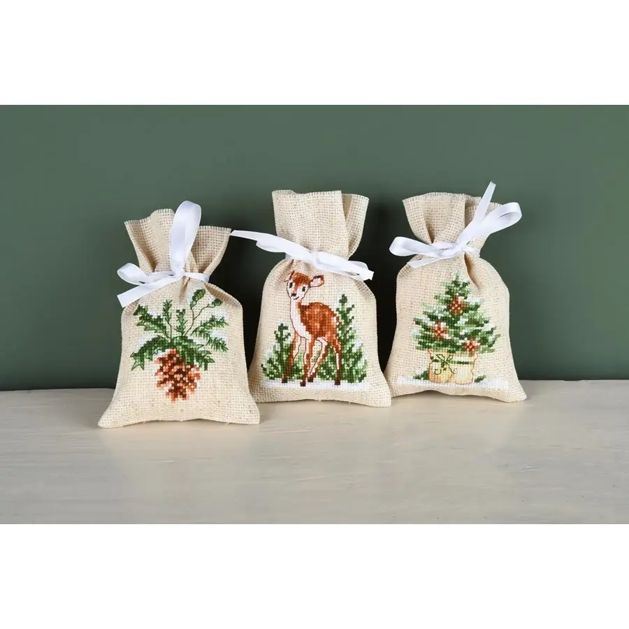 Winter Sachets Cross Stitch- Needlework