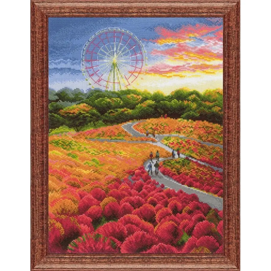 Hitachi Seaside Park Cross Stitch- Needlework