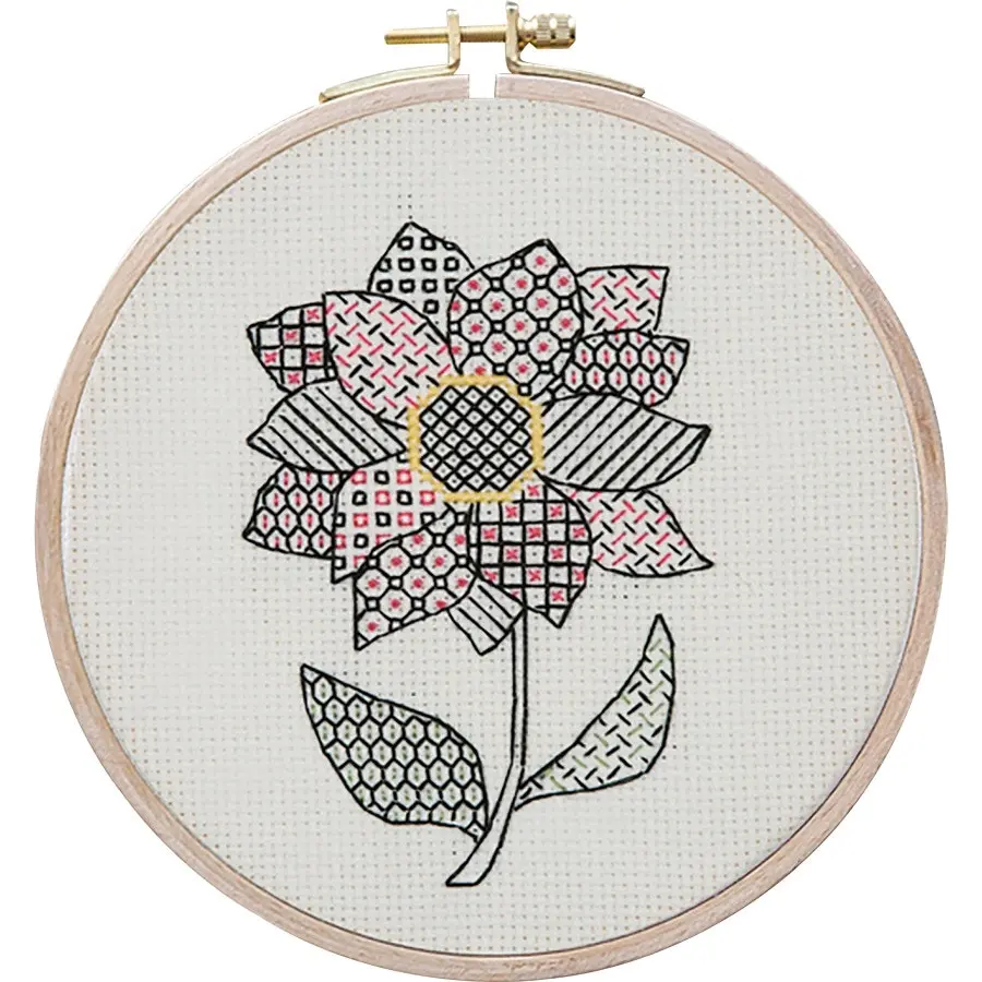 Dahlia Blackwork- Needlework