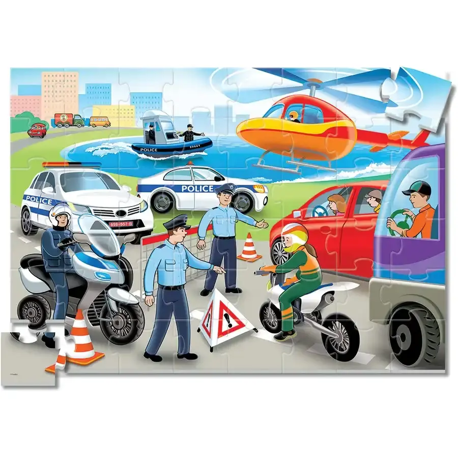 Police  48 pc Floor Puzzle- Jigsaws