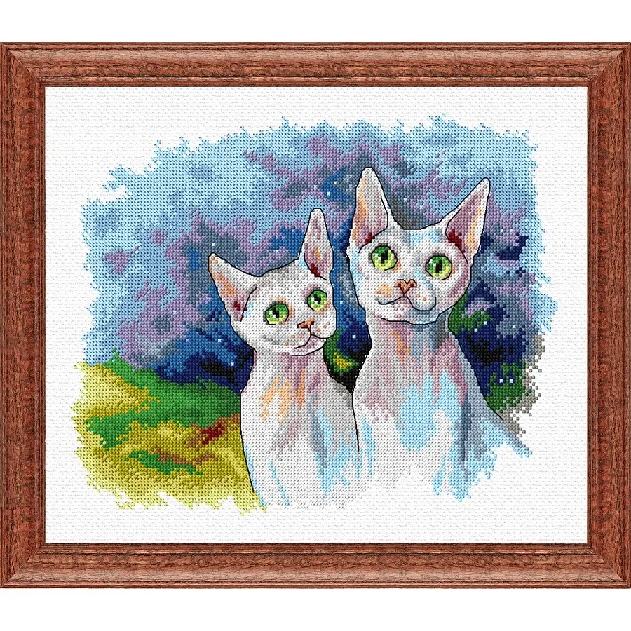 Cats Cross Stitch- Needlework