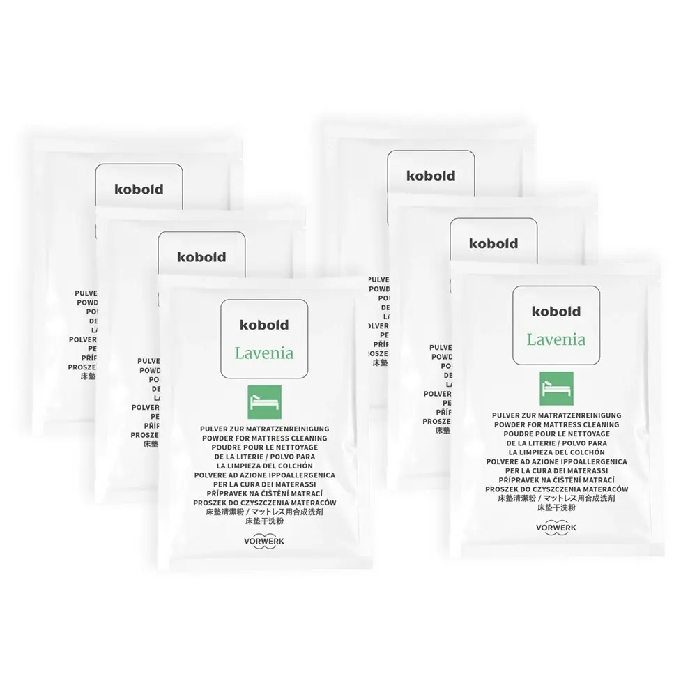 6pc Kobold Lavenia Vacuum Cleaner Mattress Cleaning Powder Sachets 120g For VK7