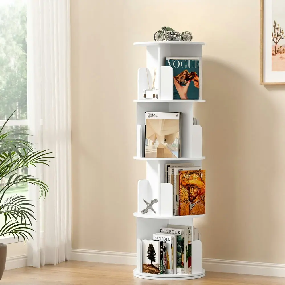 Artiss Bookshelf 4 Tiers EDIE White